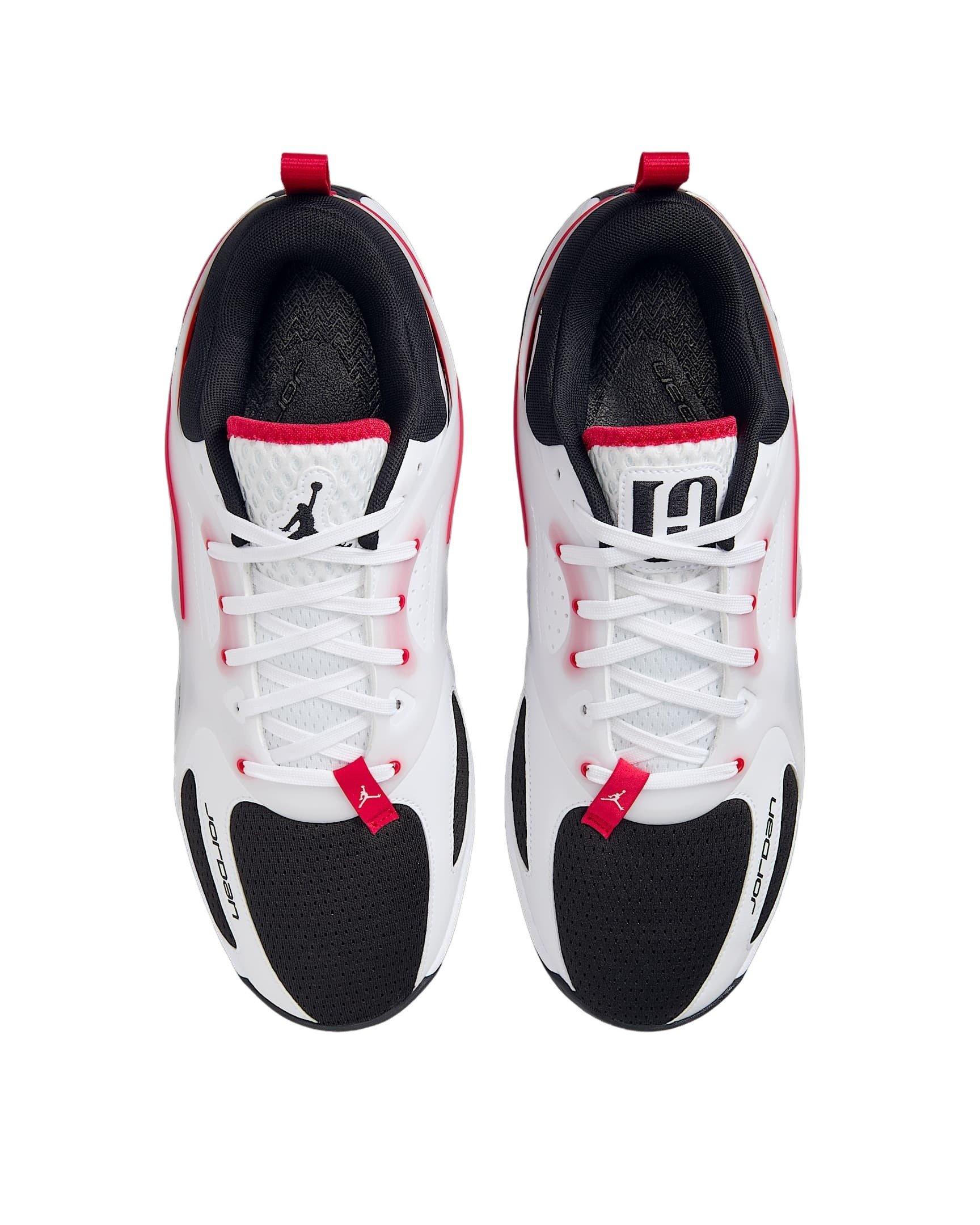 Jordan Heir Series "White/Fire Red/Black" Men's Basketball Shoe - WHITE/RED/BLACK Thumbnail View 3