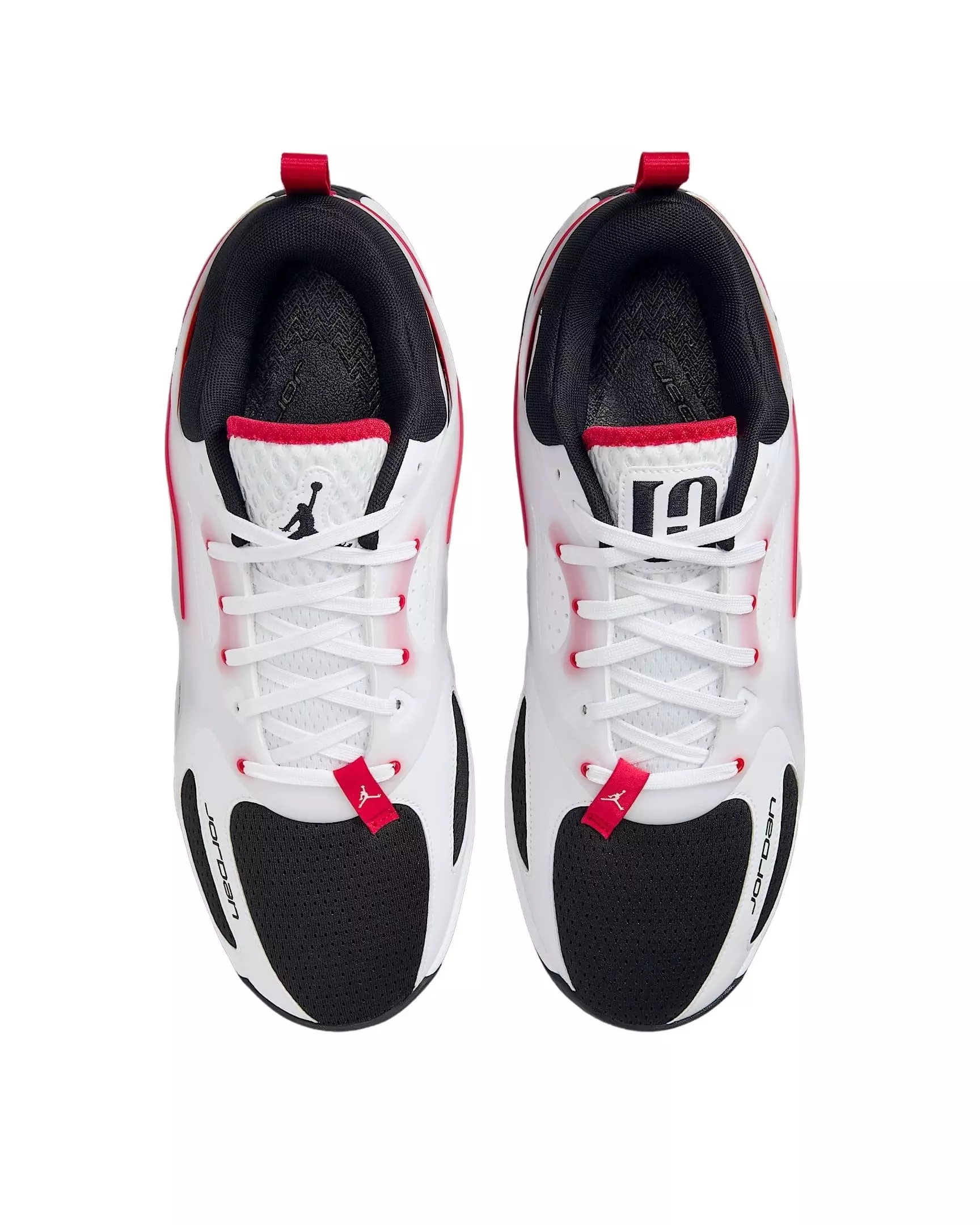 Jordan Heir Series "White/Fire Red/Black" Men's Basketball Shoe - WHITE/RED/BLACK