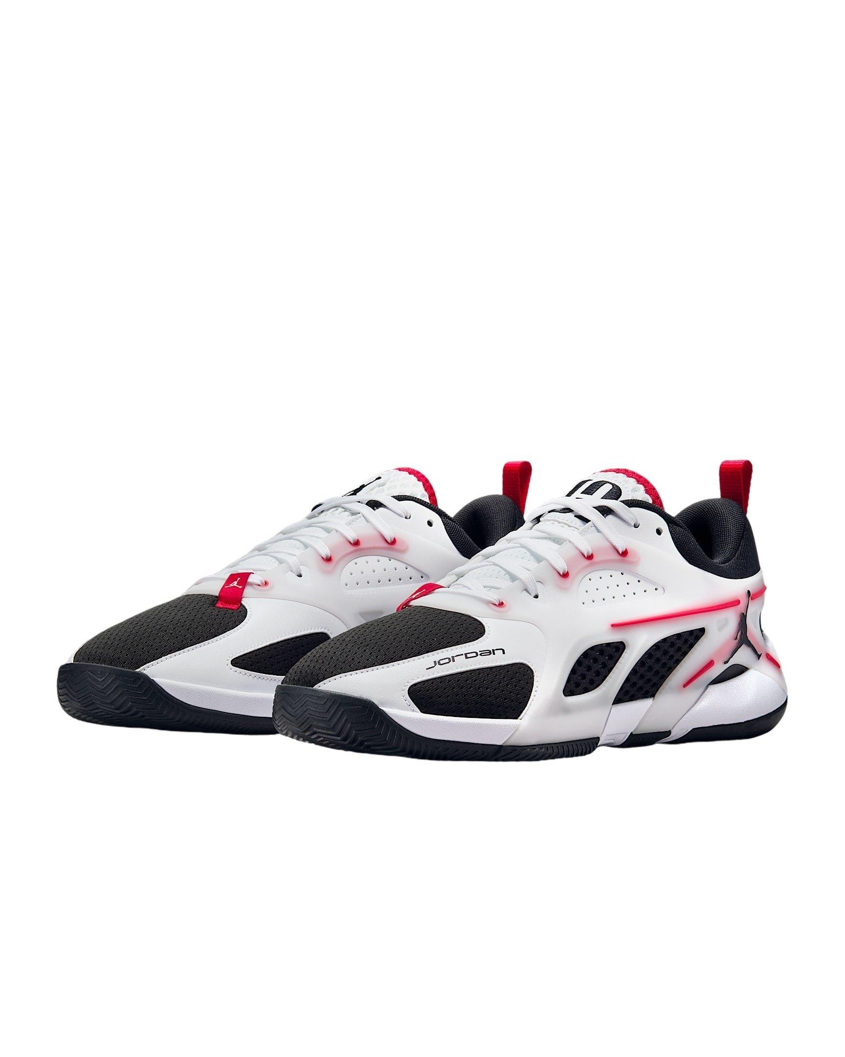 Jordan Heir Series "White/Fire Red/Black" Men's Basketball Shoe - WHITE/RED/BLACK Thumbnail View 4