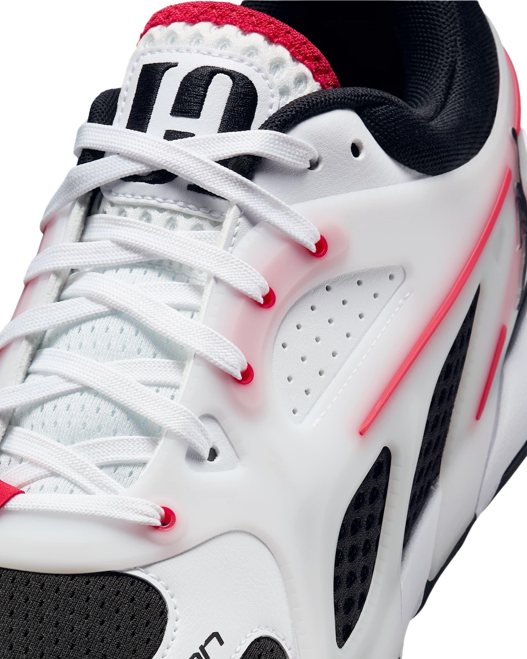 Jordan Heir Series "White/Fire Red/Black" Men's Basketball Shoe - WHITE/RED/BLACK Thumbnail View 6