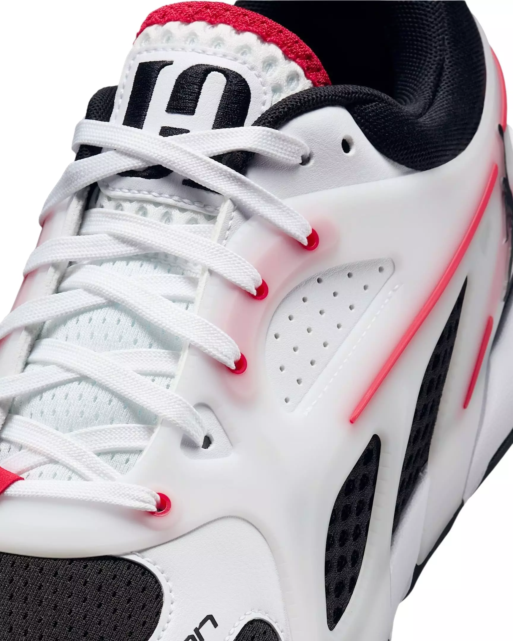 Jordan Heir Series "White/Fire Red/Black" Men's Basketball Shoe - WHITE/RED/BLACK