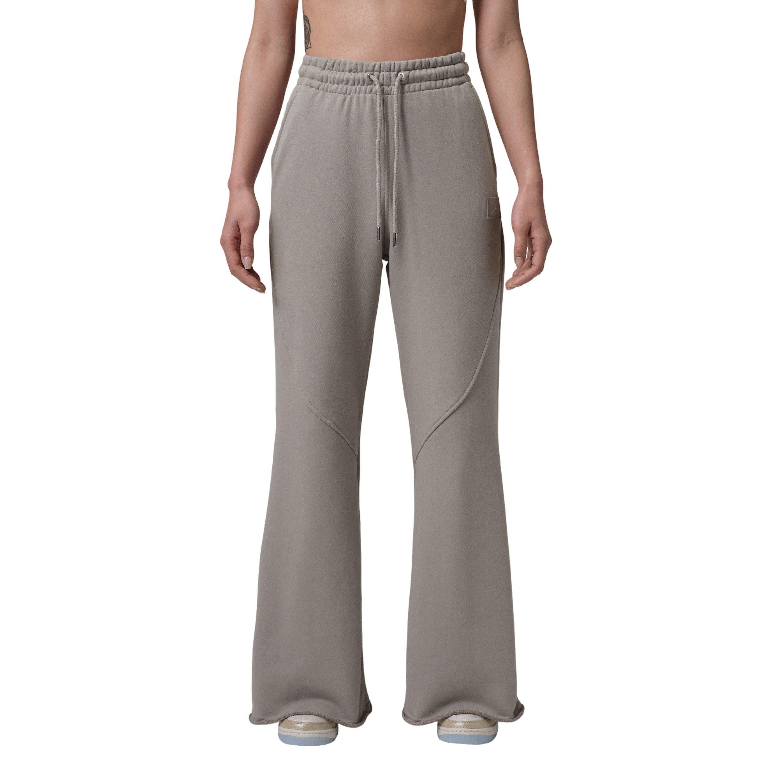 Jordan Women's Flared French Terry Fleece Pants - Stone - STONE Thumbnail View 1