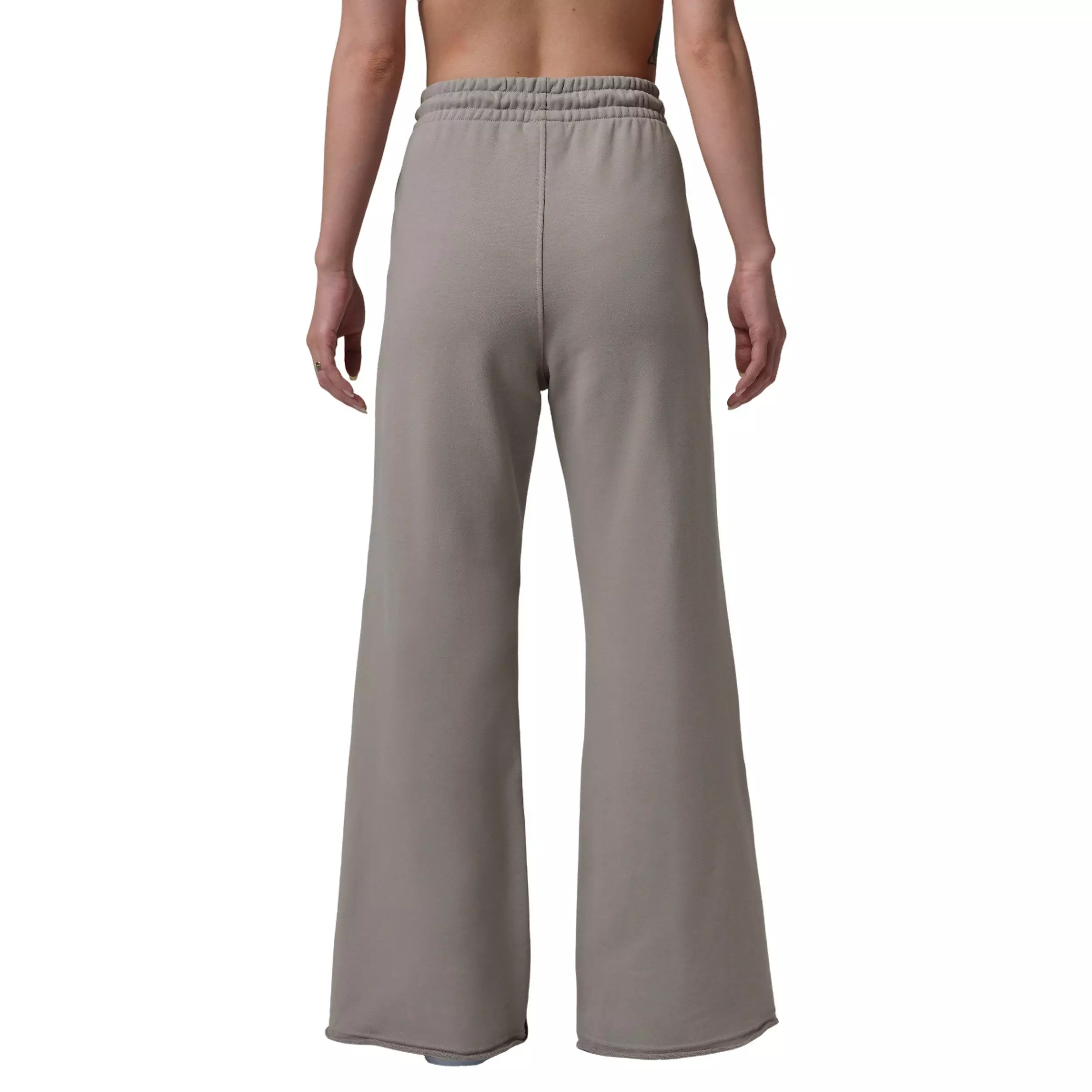 Jordan Women's Flared French Terry Fleece Pants -Stone - STONE