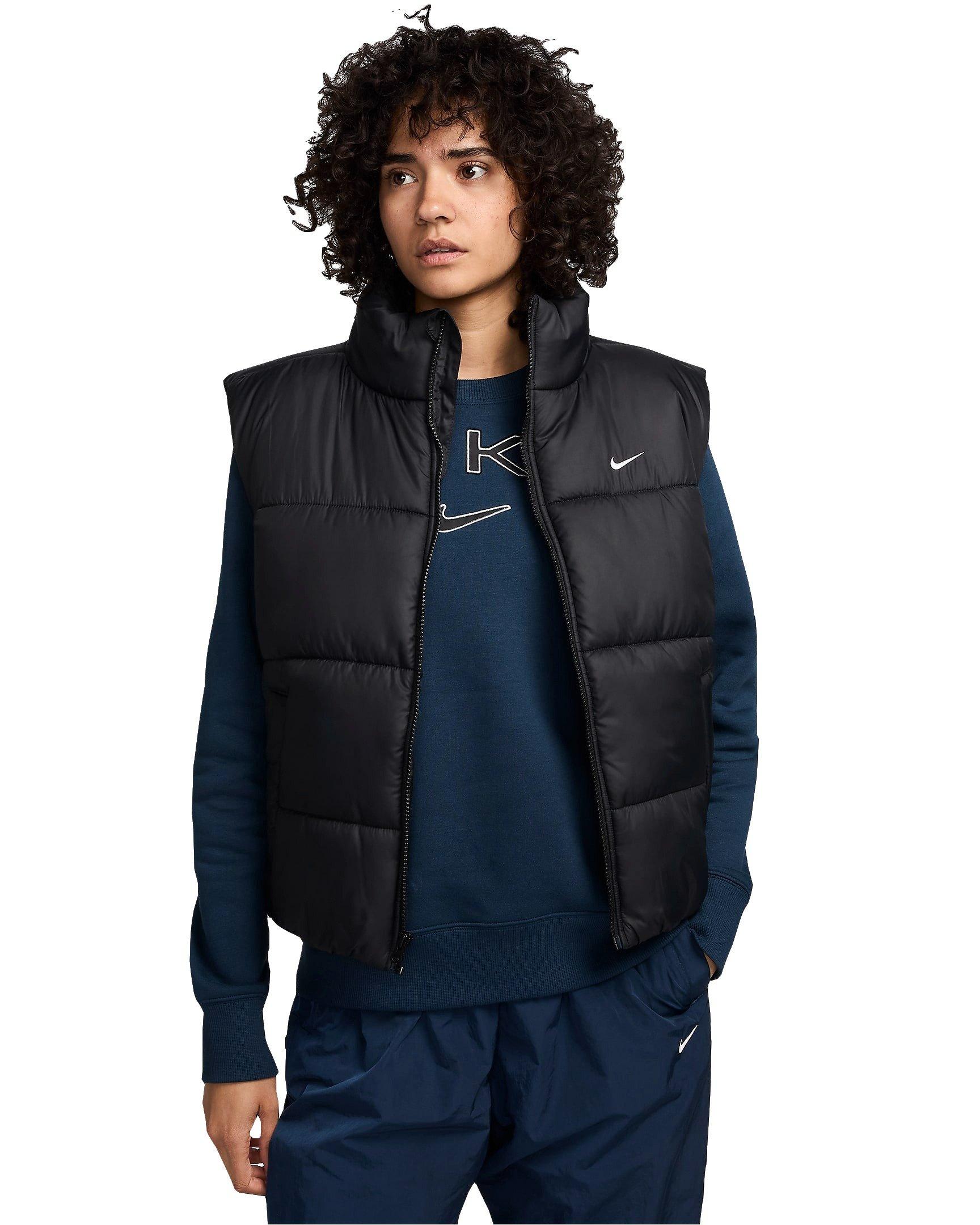 Nike Women's Sportswear Classic Puffer Therma-FIT Loose Vest - BLACK Thumbnail View 1