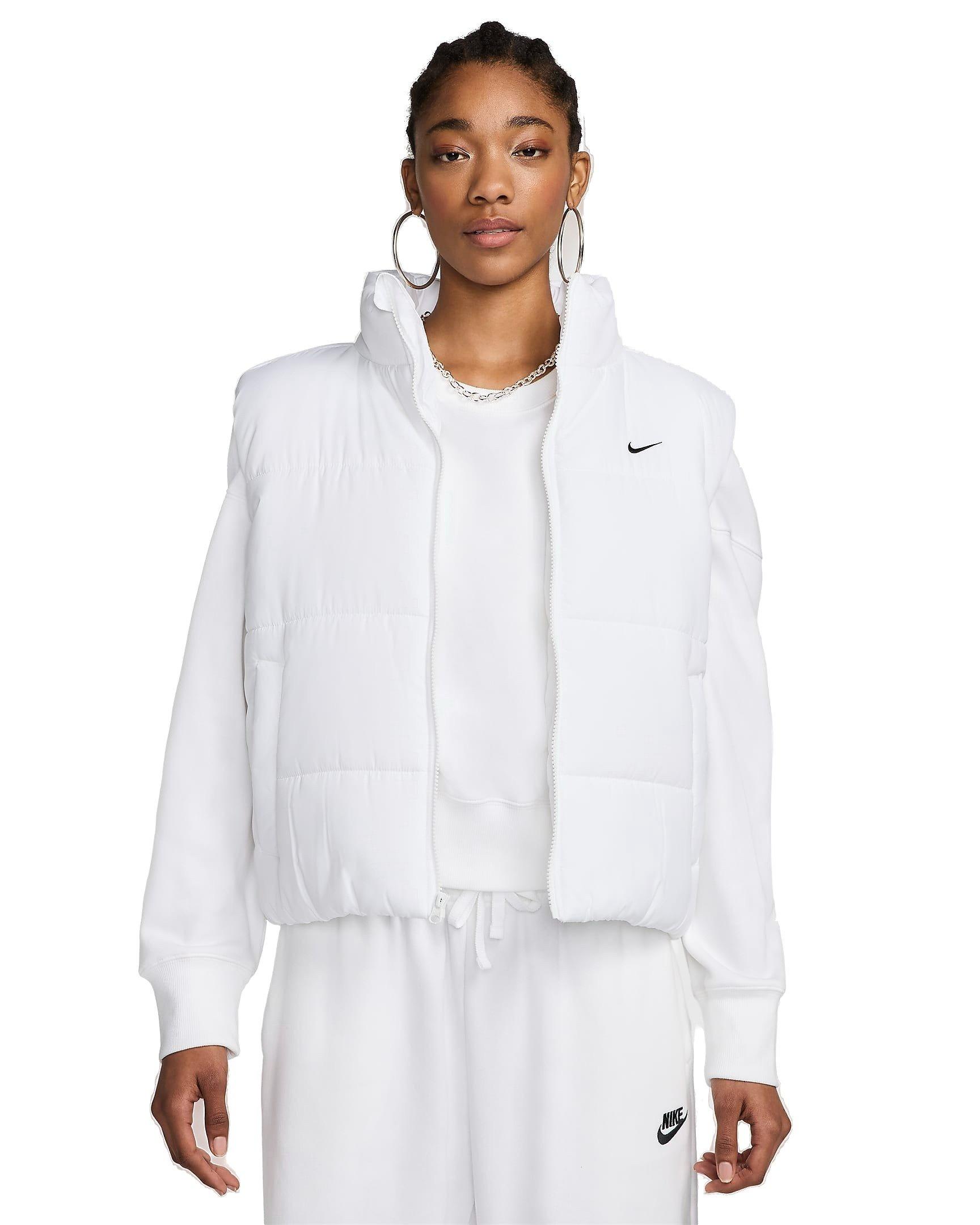 Nike Women's Sportswear Classic Puffer Therma-FIT Loose Vest - WHITE Thumbnail View 1