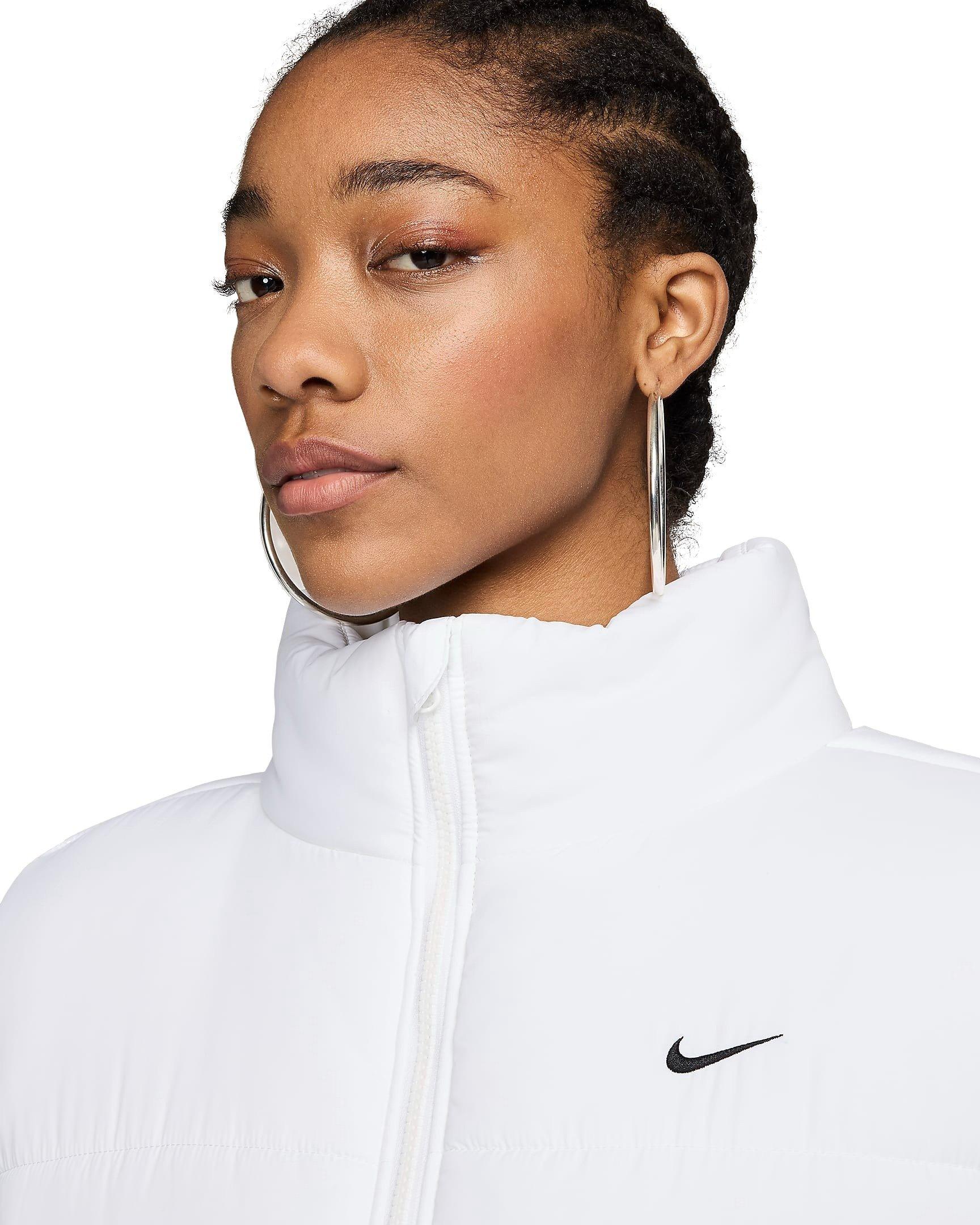 Nike Women's Sportswear Classic Puffer Therma-FIT Loose Vest - WHITE Thumbnail View 3