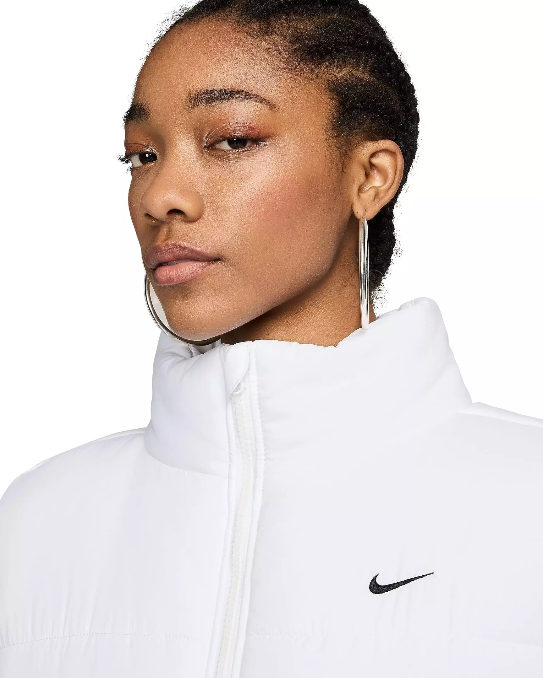 Nike Women's Sportswear Classic Puffer Therma-FIT Loose Vest - WHITE