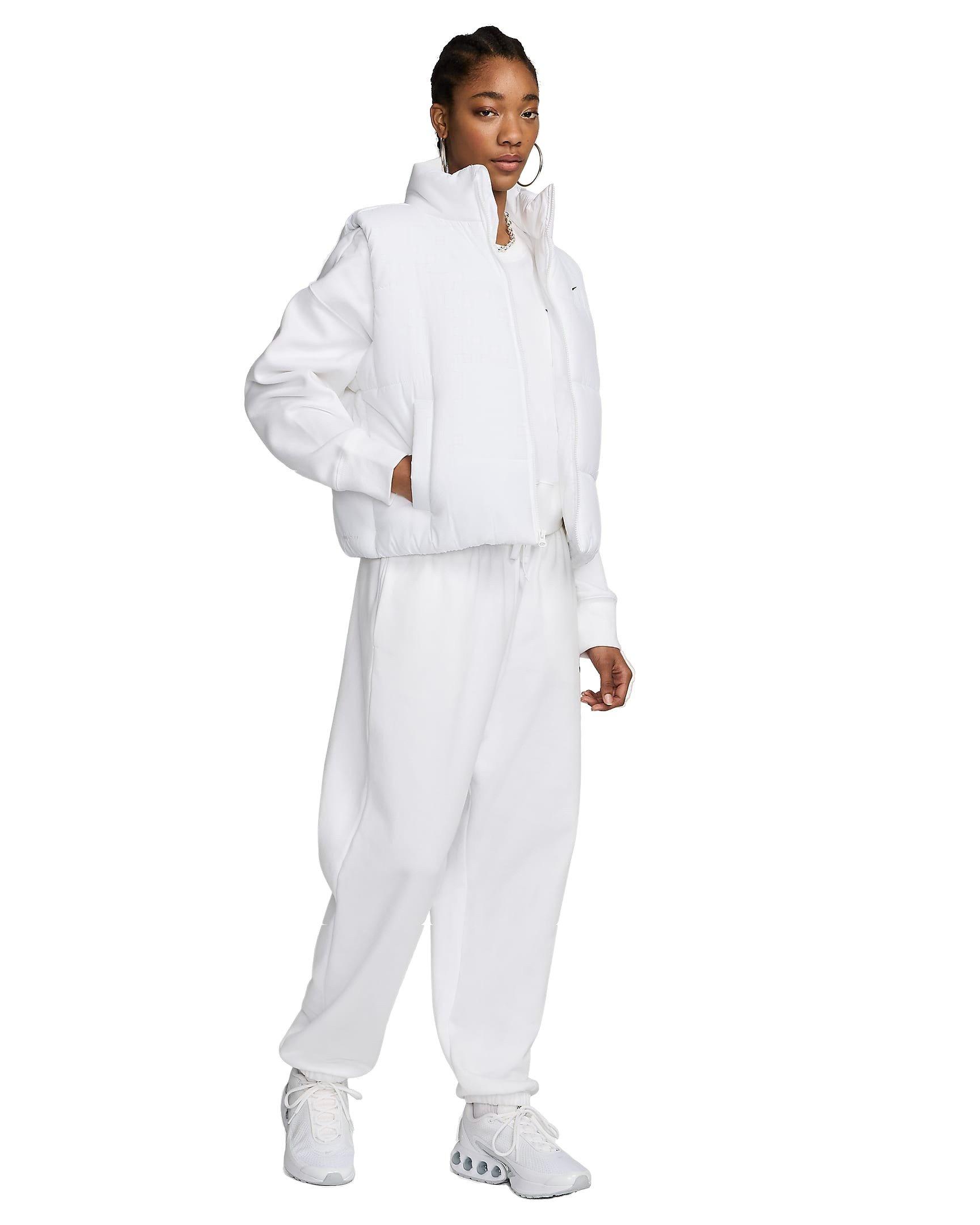 Nike Women's Sportswear Classic Puffer Therma-FIT Loose Vest - WHITE Thumbnail View 8