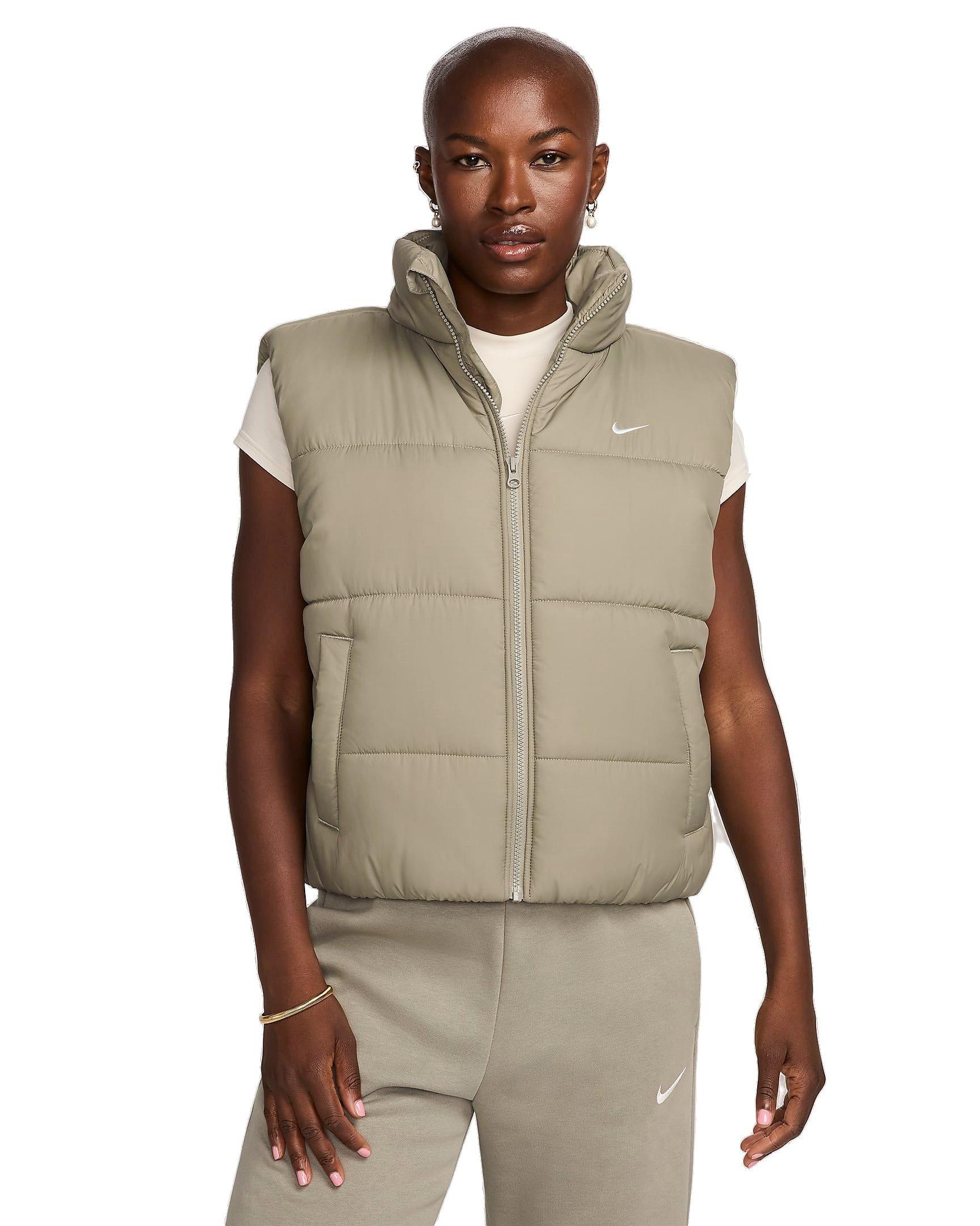 Nike Women's Sportswear Classic Puffer Therma-FIT Loose Vest - GREEN Thumbnail View 1