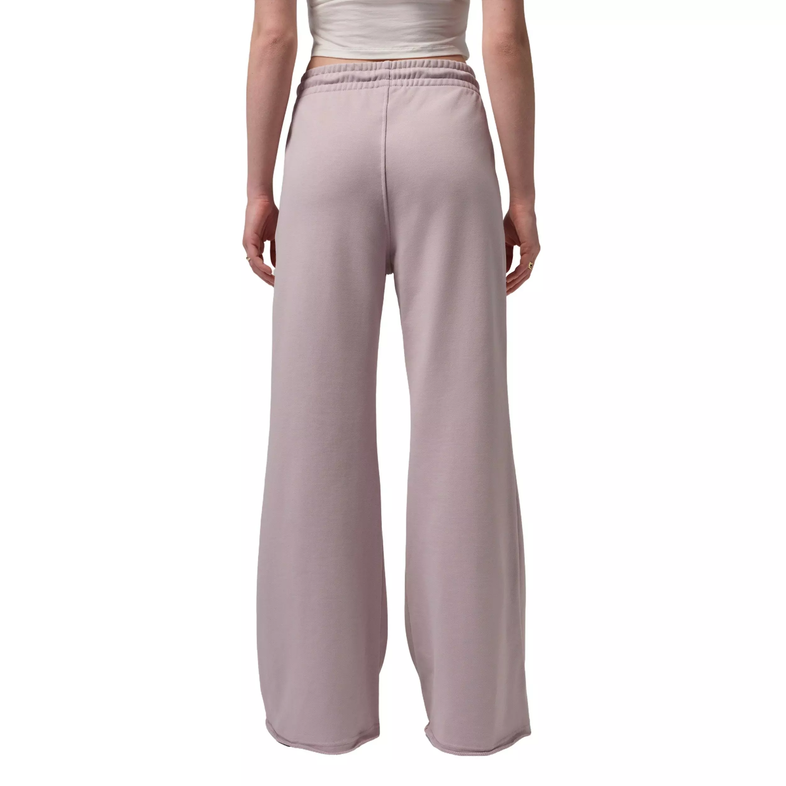 Jordan Women's Flared French Terry Fleece Pants - Rose - ROSE