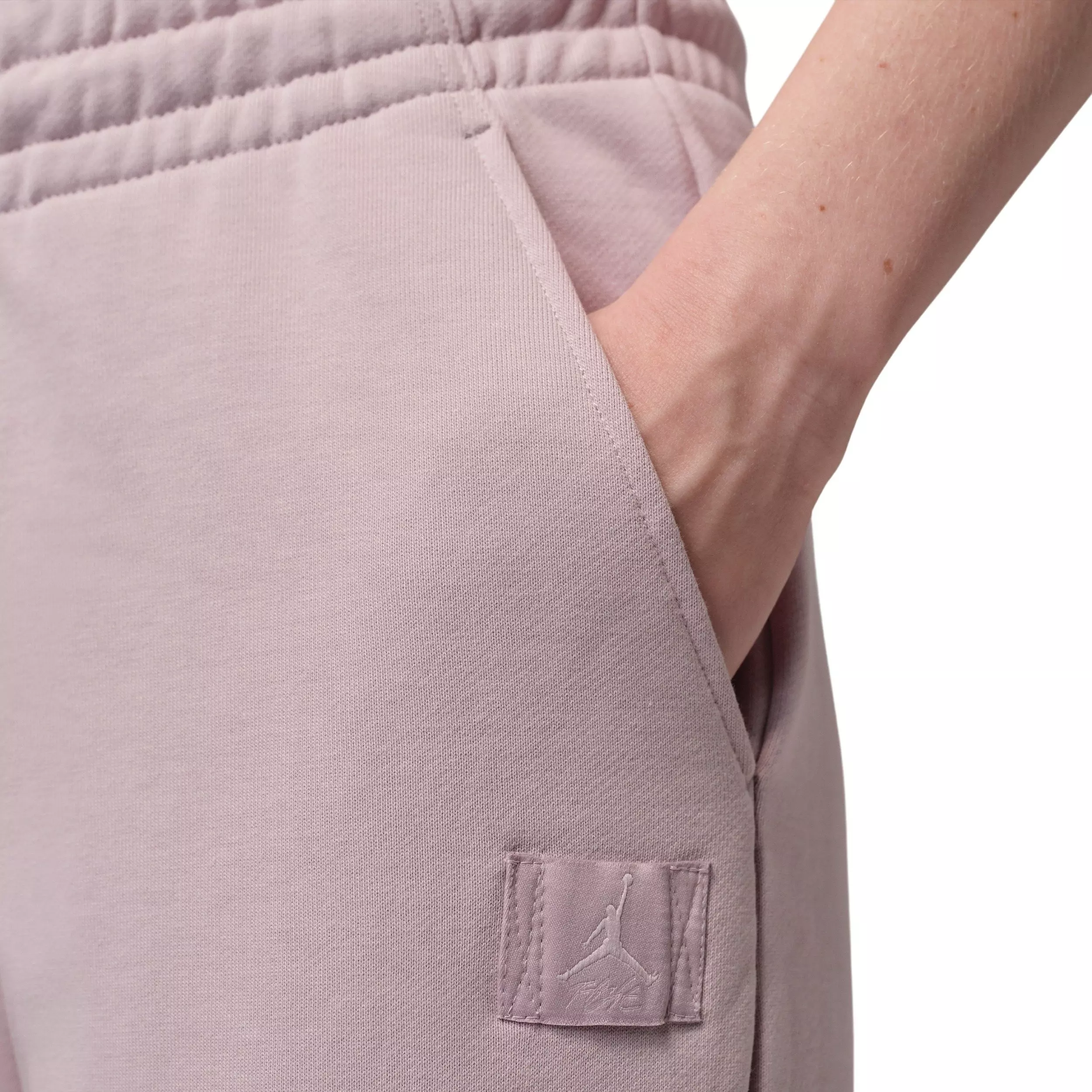 Jordan Women's Flared French Terry Fleece Pants - Rose - ROSE