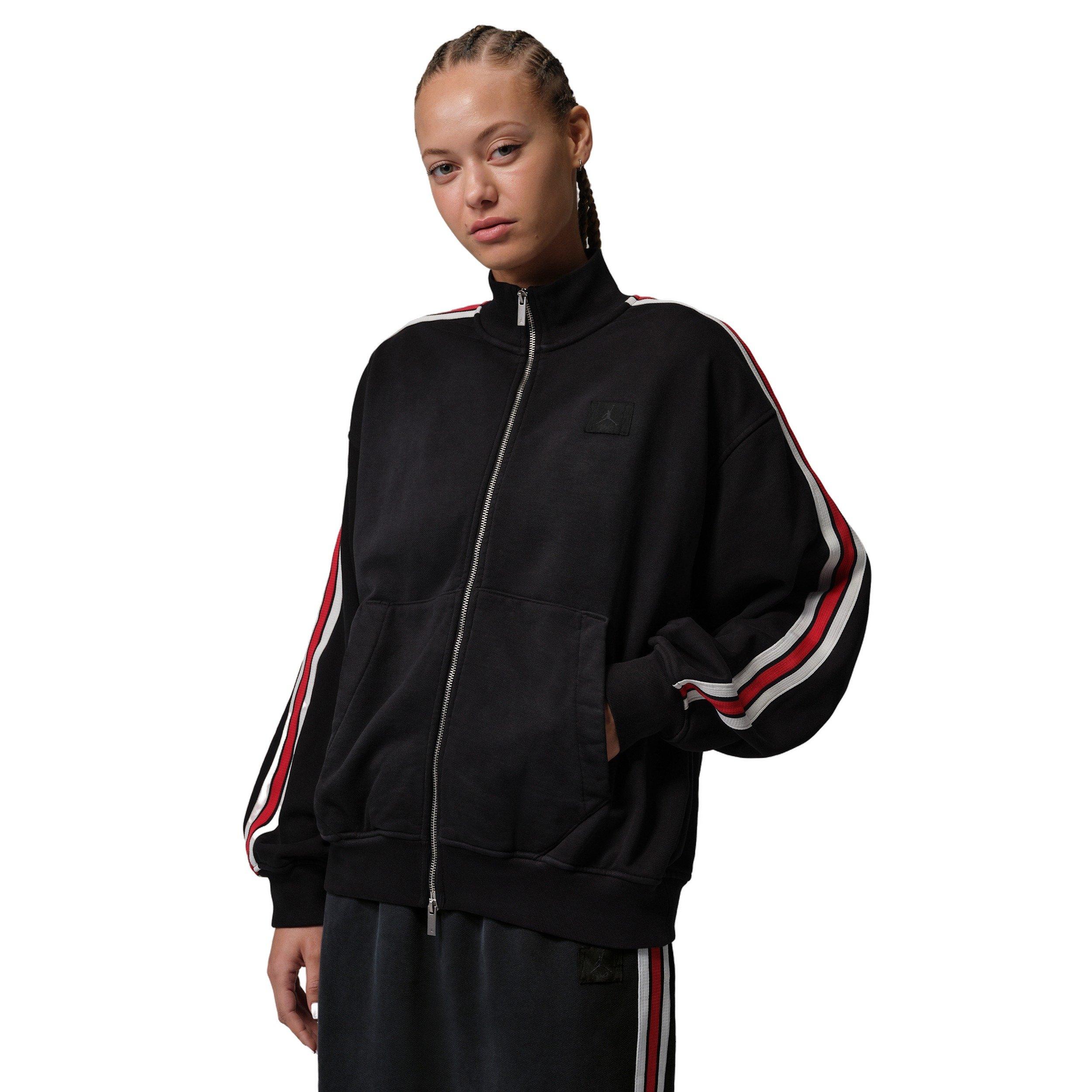 Jordan Women's Flight Fleece French Terry Full-Zip Jacket - Black - BLACK Thumbnail View 1