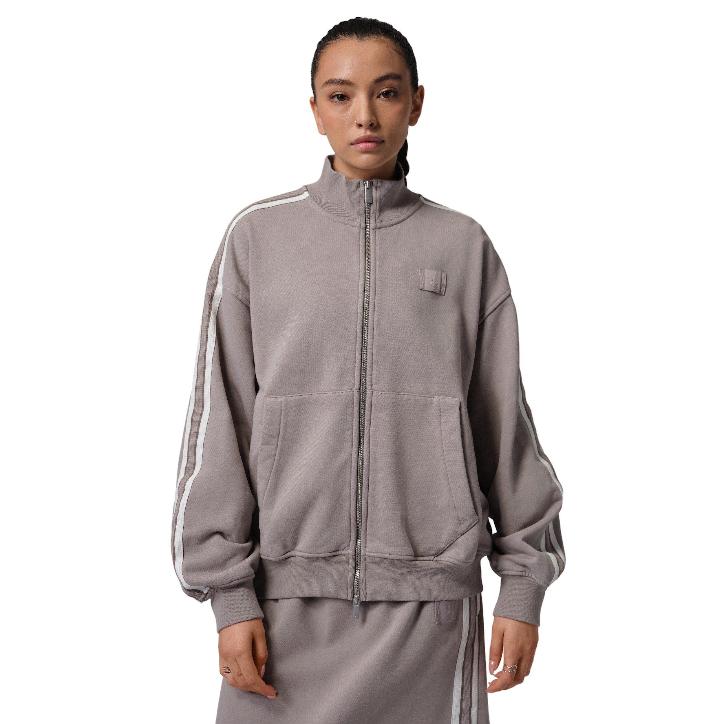 Jordan Women's Flight Fleece French Terry Full-Zip Jacket - Stone - STONE Thumbnail View 1