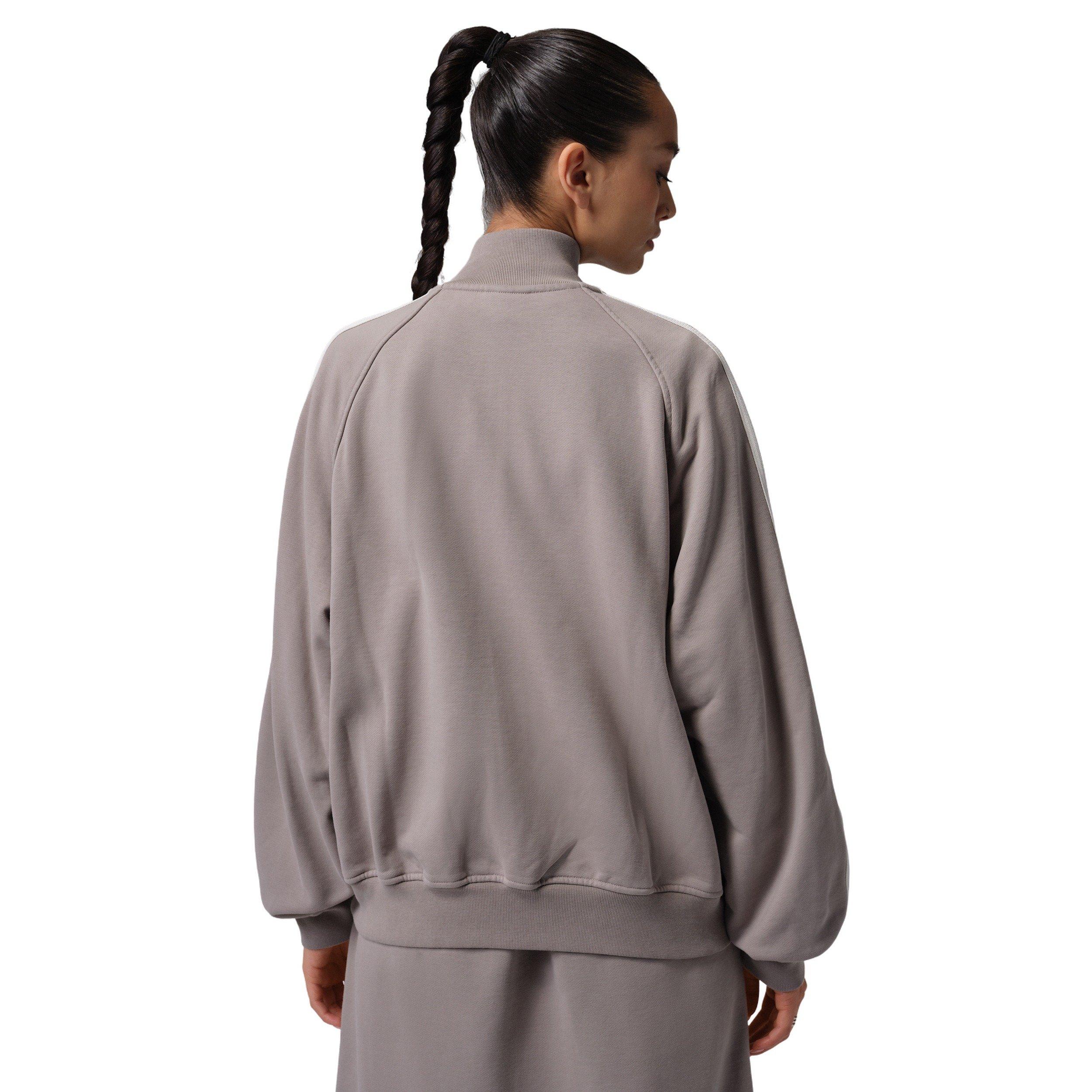 Jordan Women's Flight Fleece French Terry Full-Zip Jacket - Stone - STONE Thumbnail View 2