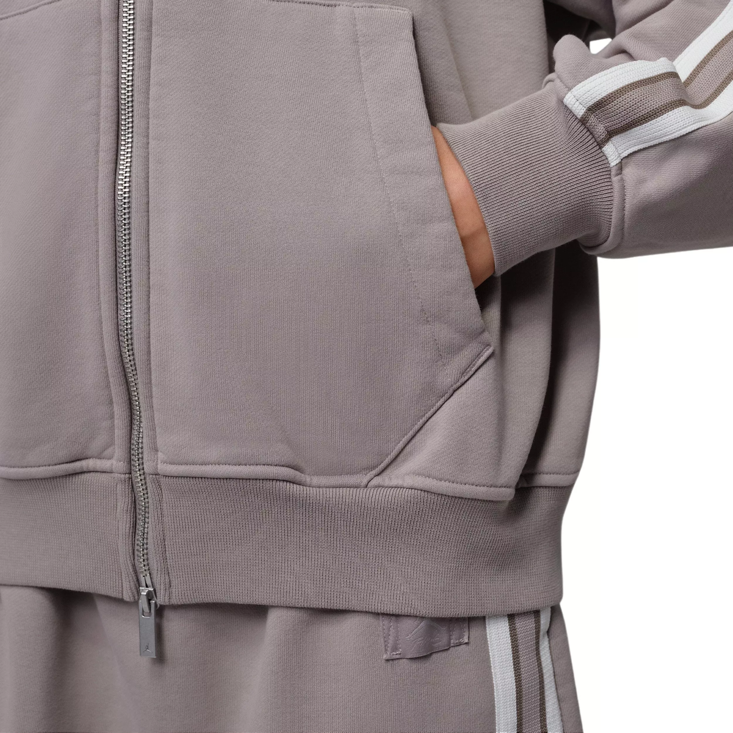 Jordan Women's Flight Fleece French Terry Full-Zip Jacket -Stone - STONE