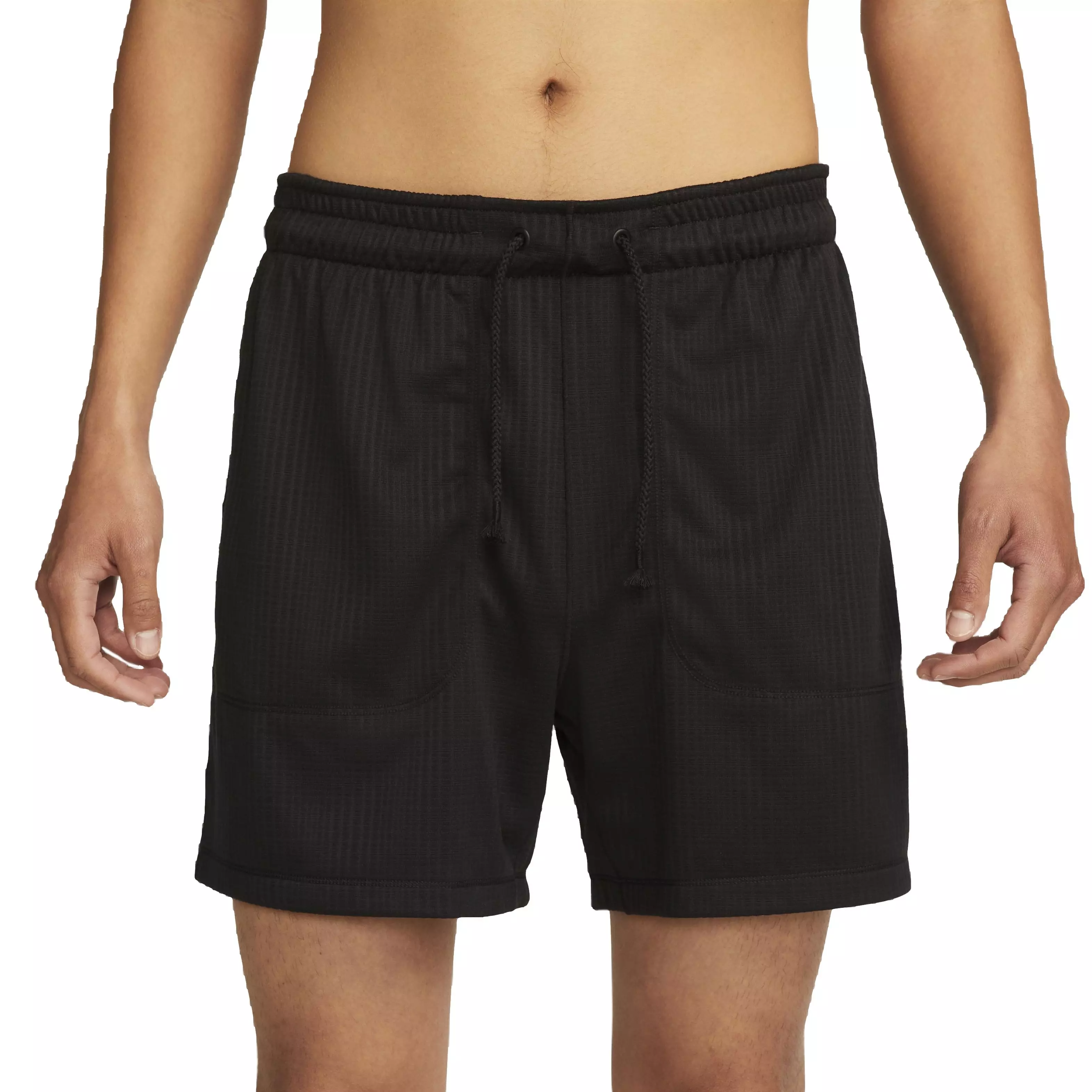 Nike Men's Yoga Dri-FIT 5" Unlined Shorts - BLACK
