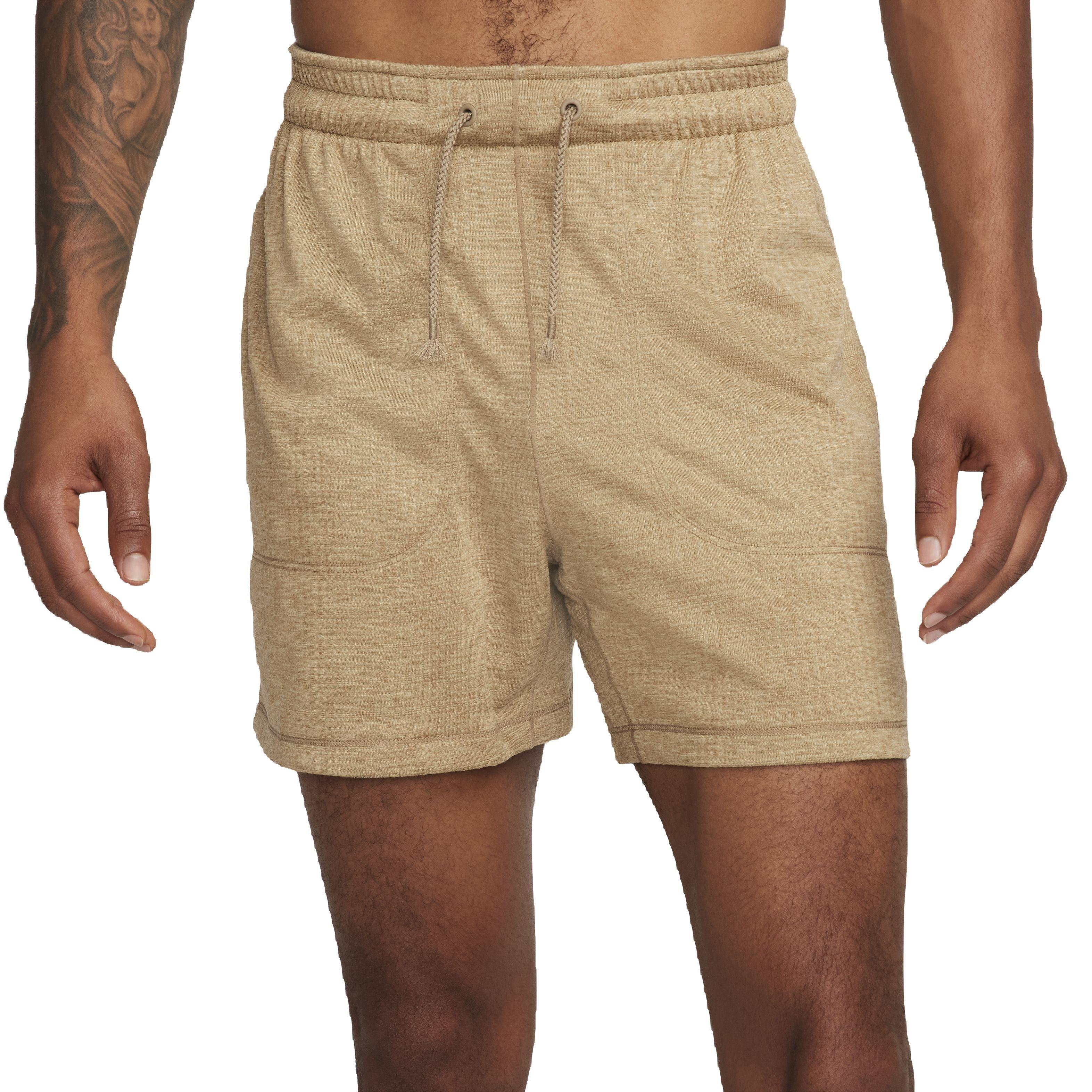 Nike Men's Yoga Dri-FIT 5" Unlined Shorts - BROWN Thumbnail View 1