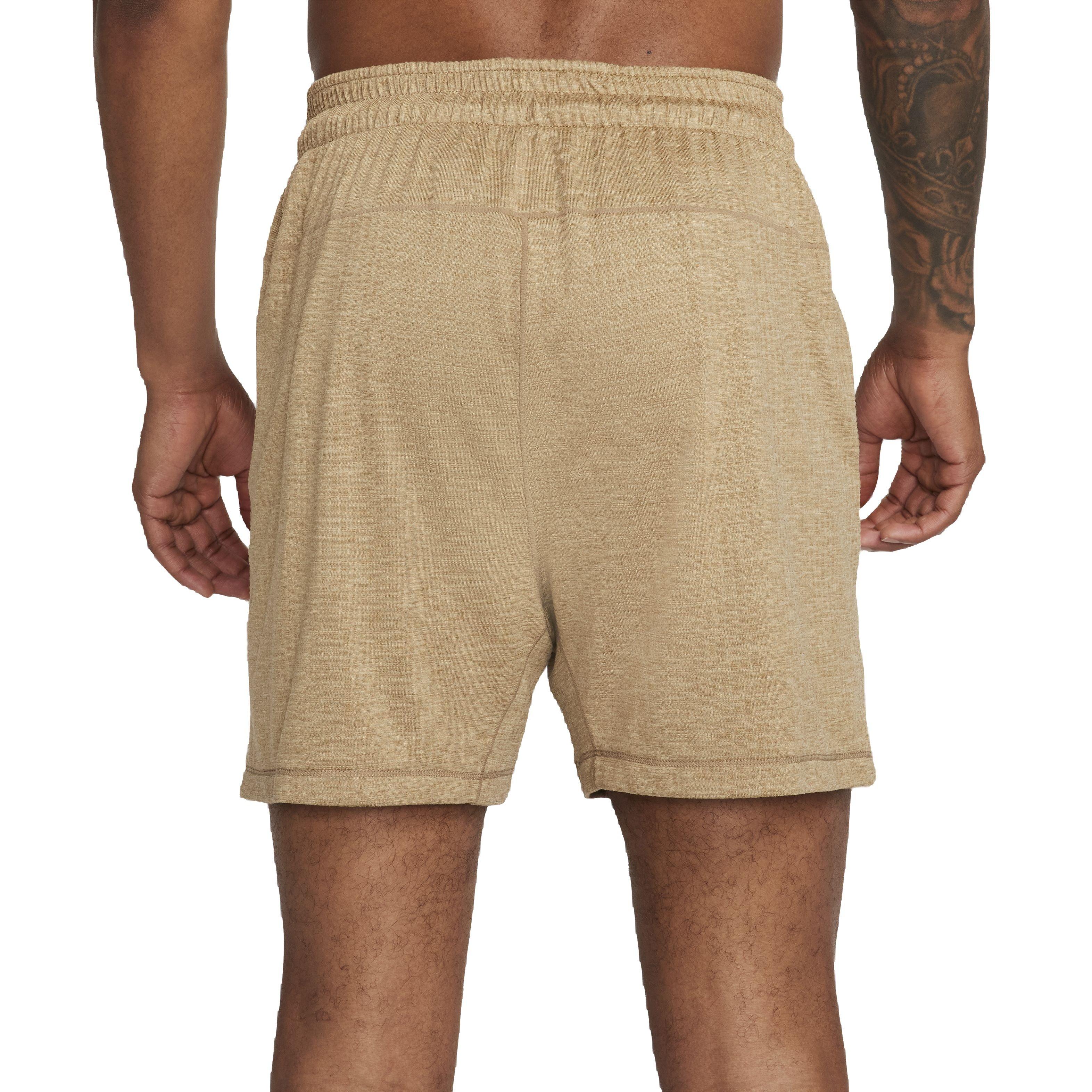 Nike Men's Yoga Dri-FIT 5" Unlined Shorts - BROWN Thumbnail View 2