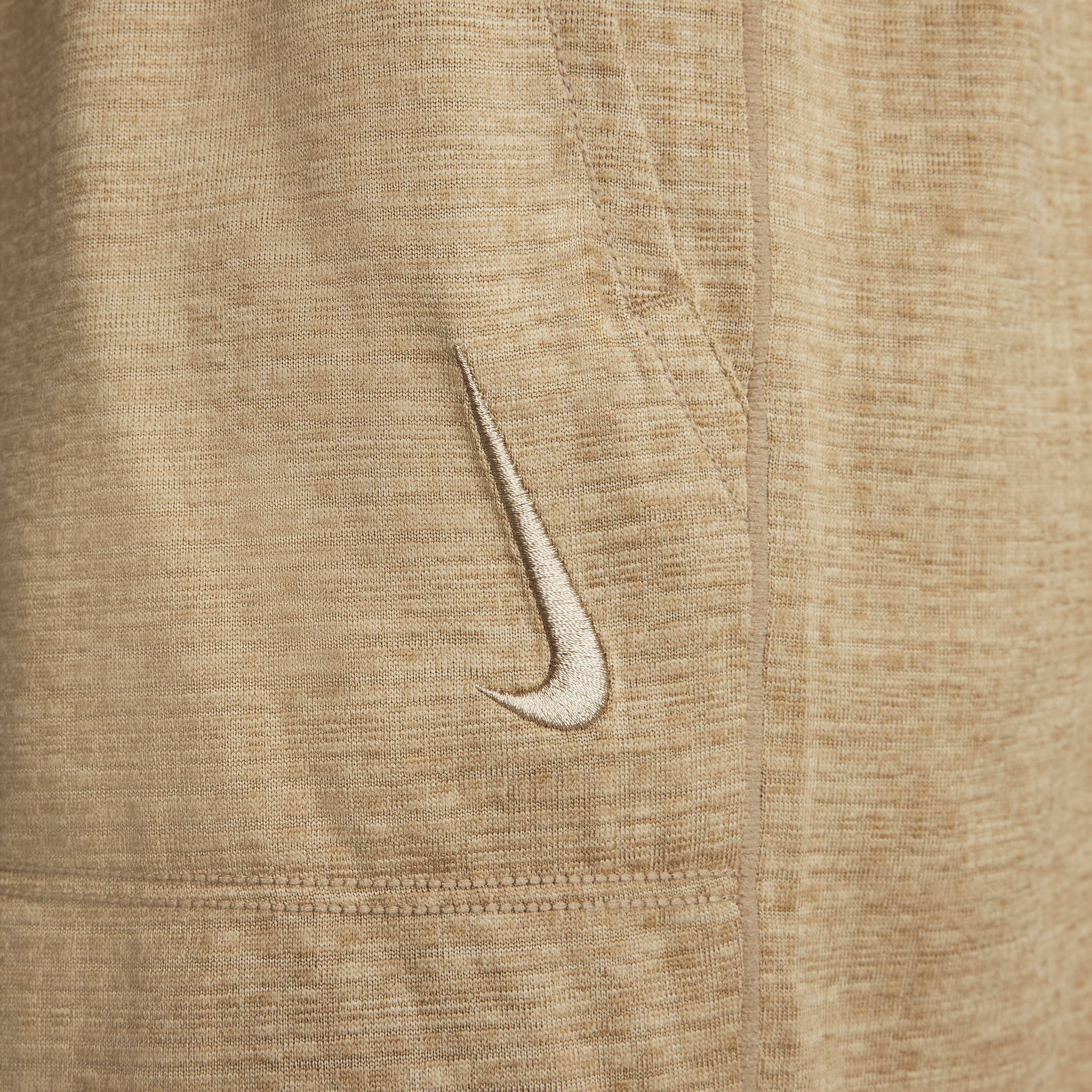 Nike Men's Yoga Dri-FIT 5" Unlined Shorts - BROWN Thumbnail View 5