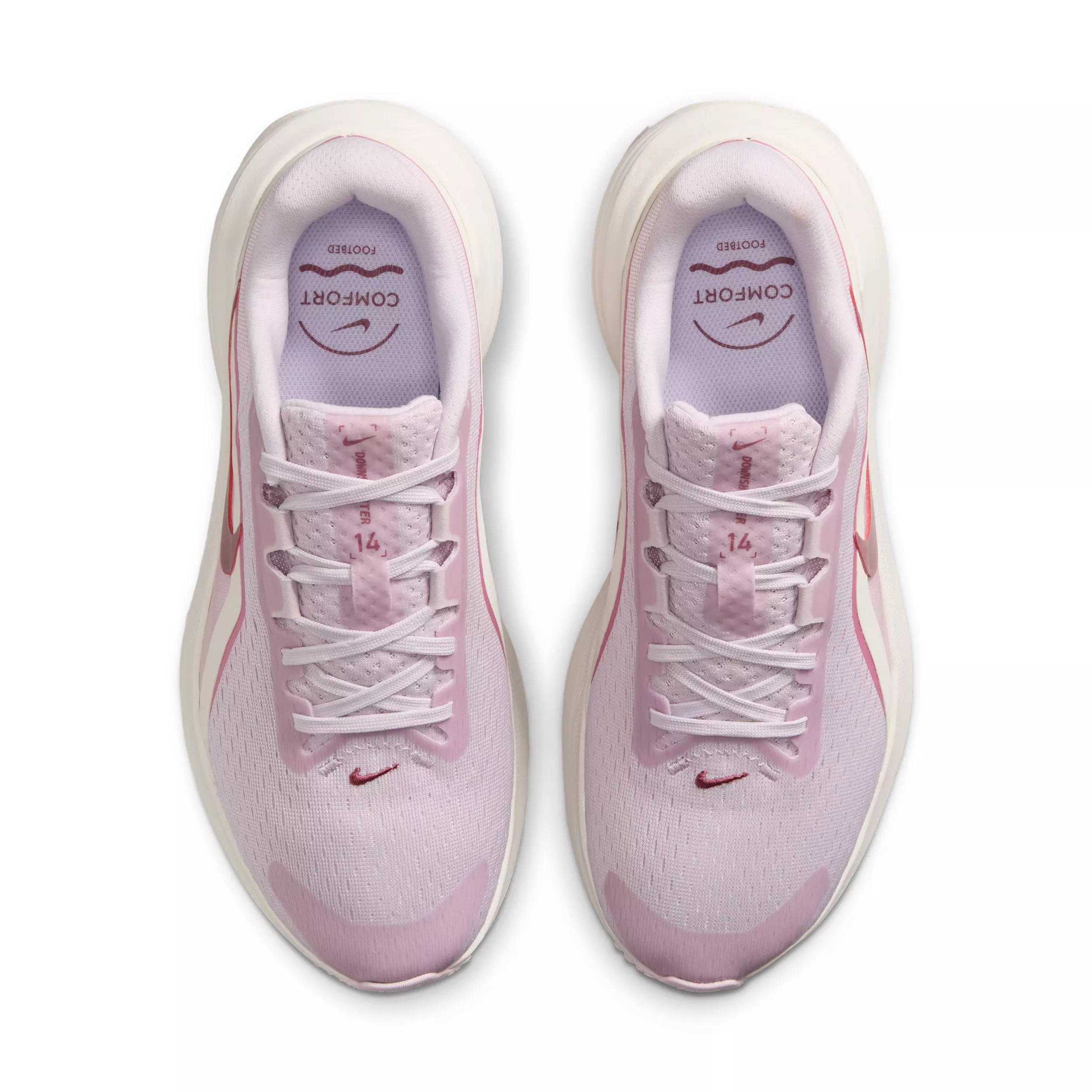 Nike Downshifter 14 "Bleached Lilac/Sail/Pink Rise/Pink Smoke" Women's Running Shoe - LILAC/SAIL/PINK/PINK
