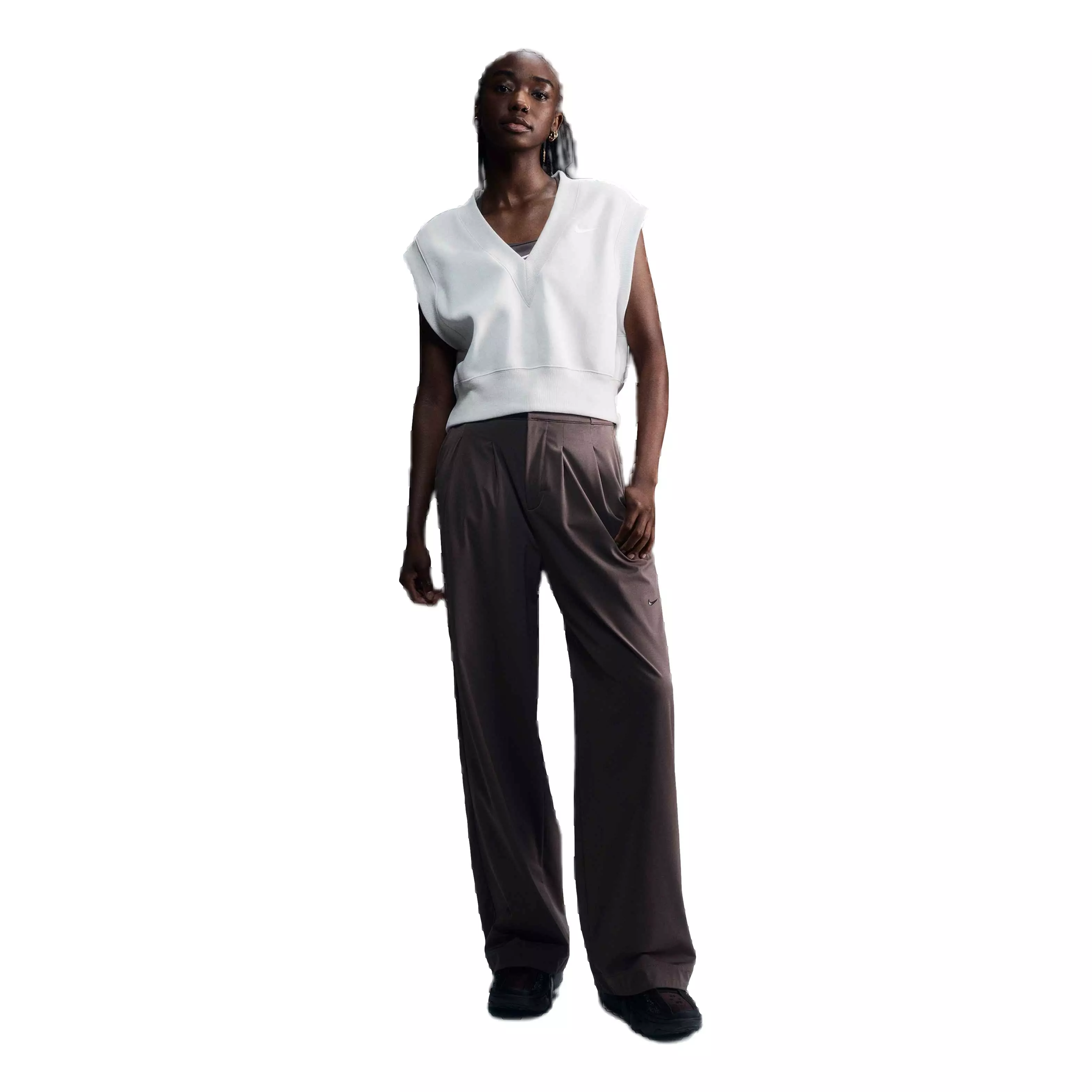 Nike Women's Bliss Dri-FIT Trousers - Brown - BROWN