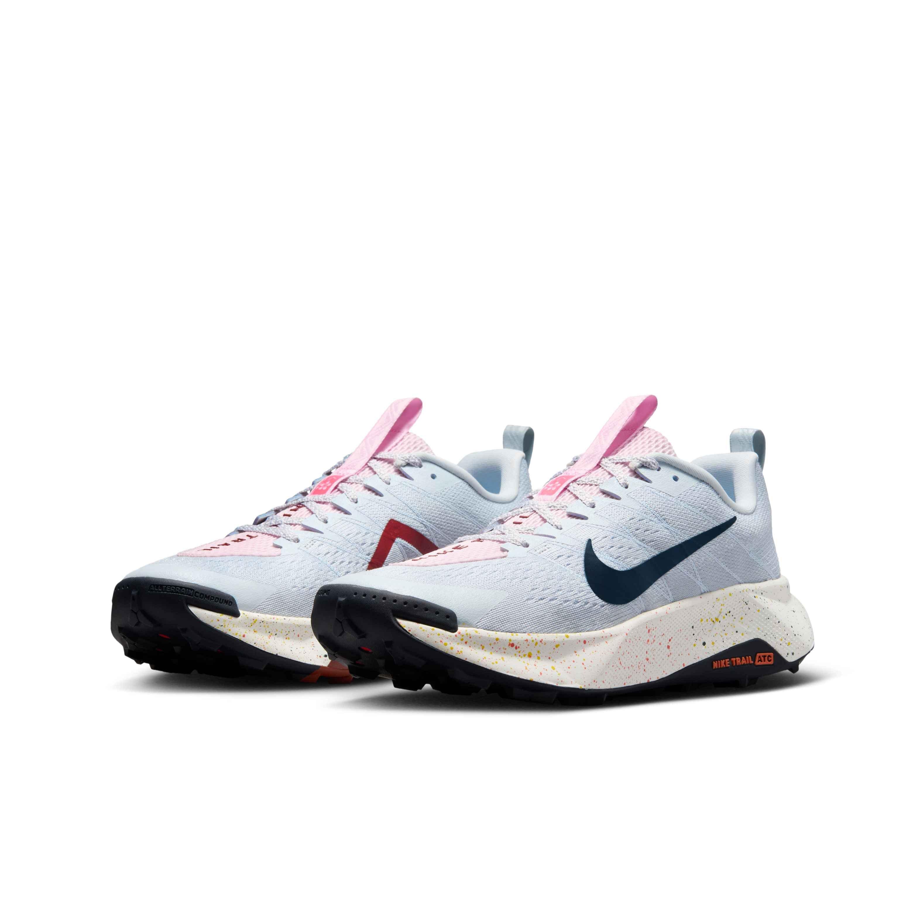 Nike Wildhorse 10 "Pure Platinum/Football Grey/Pink Foam/Armory Navy" Men's Trail Running Shoe - PLATINUM/GREY/PINK/NAVY Thumbnail View 3