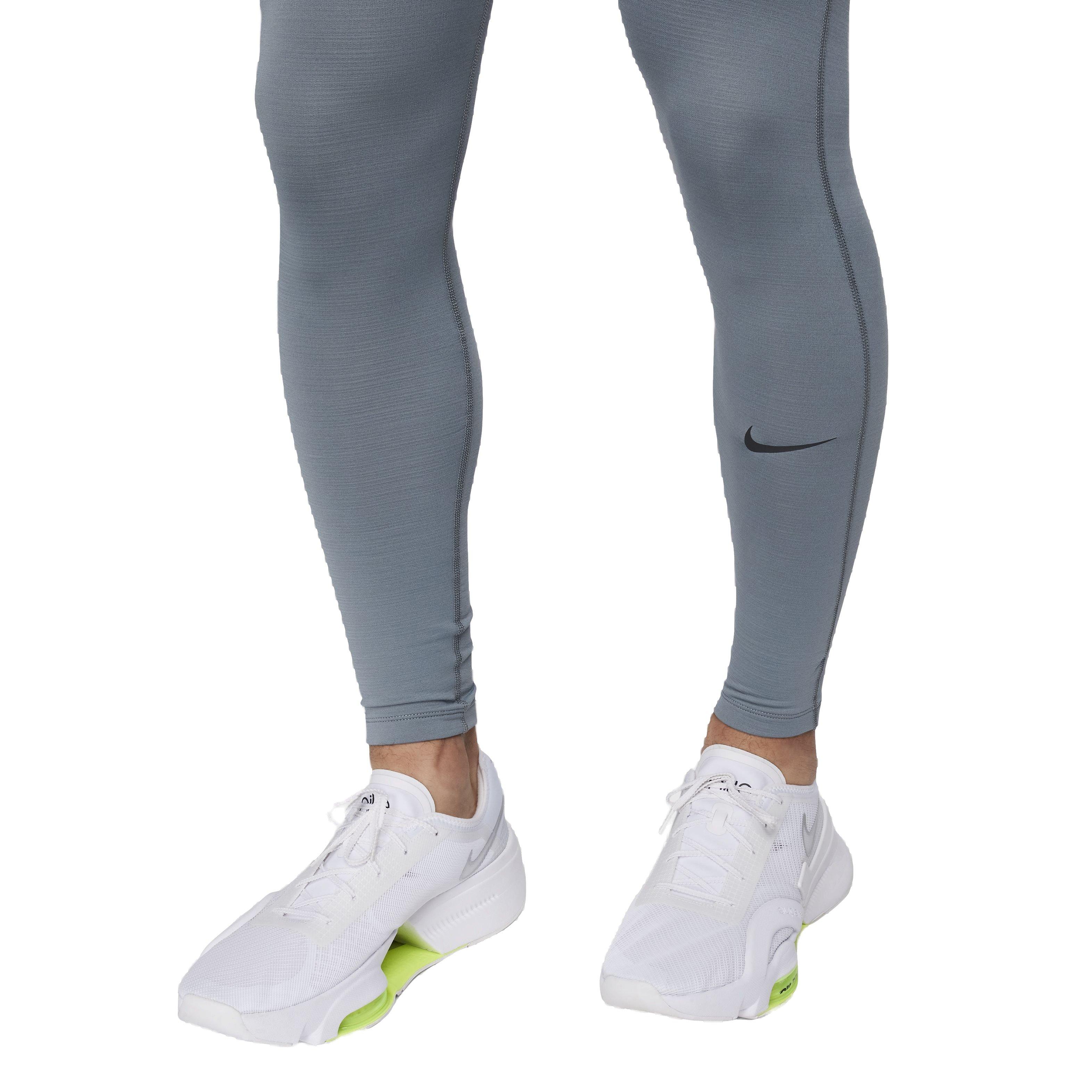 Nike Men's Pro Warm Tights - GREY Thumbnail View 3