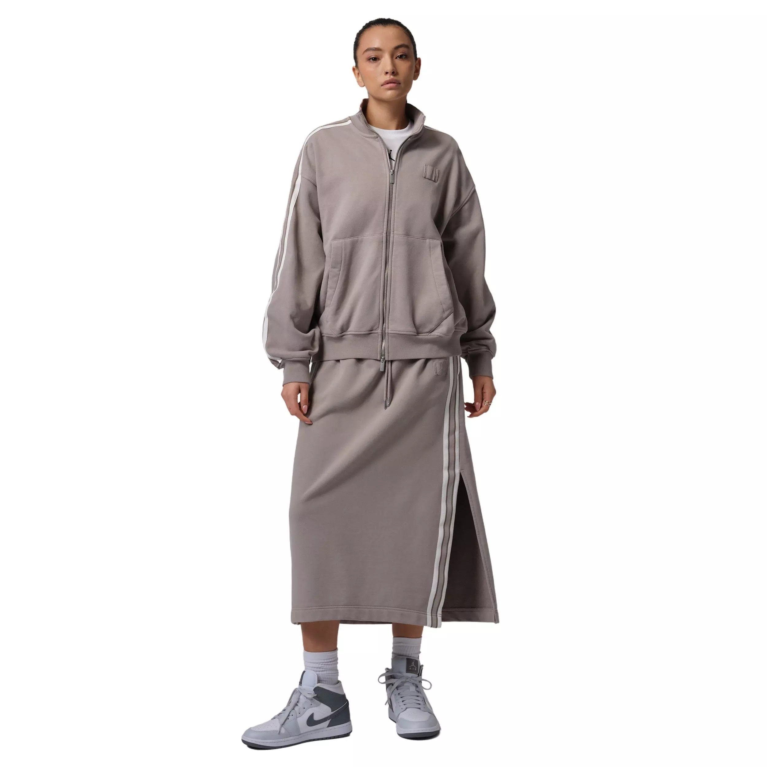 Jordan Women's Flight Fleece Skirt -Stone - STONE