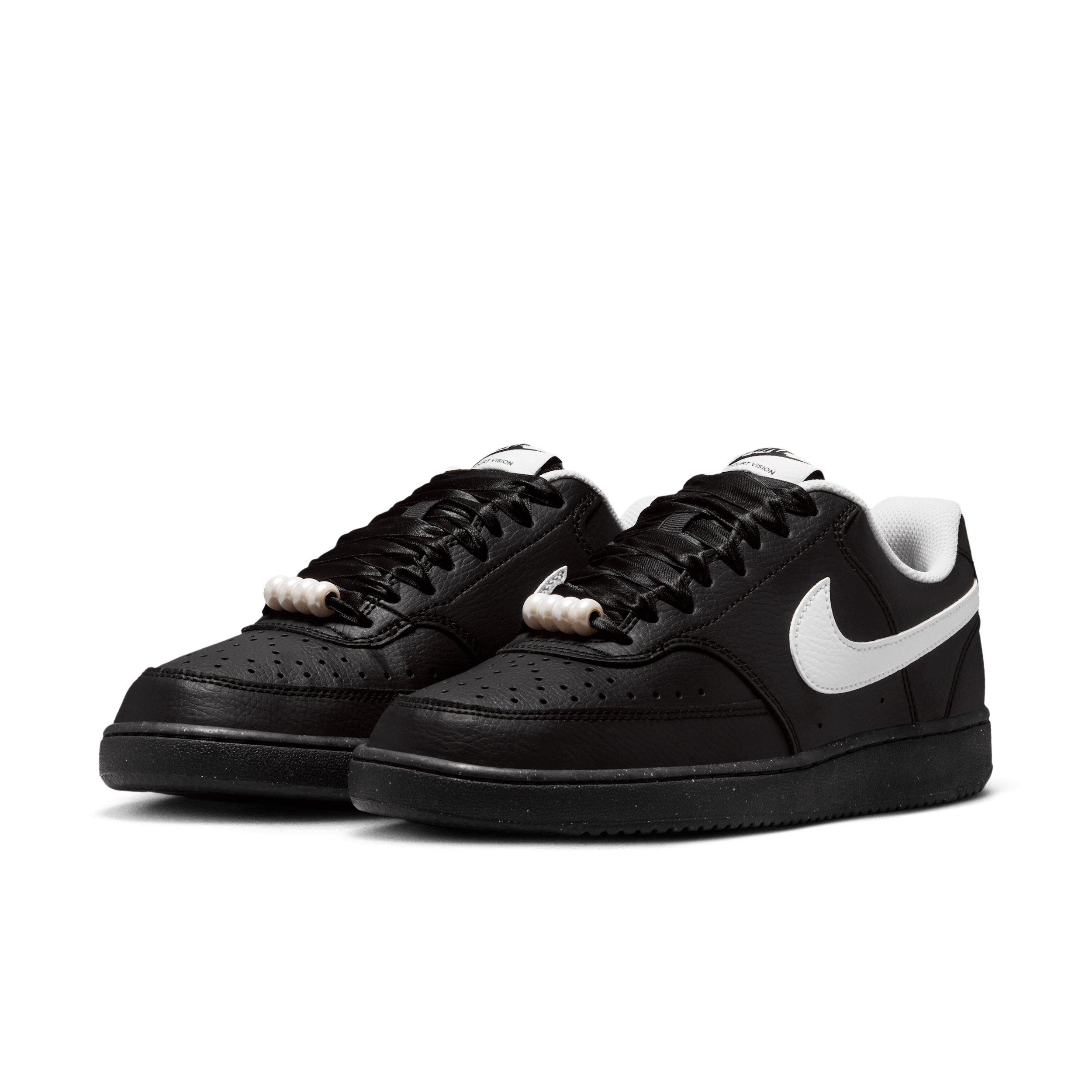Nike Court Vision Low "Black/White" Women's Shoe - BLACK/WHITE