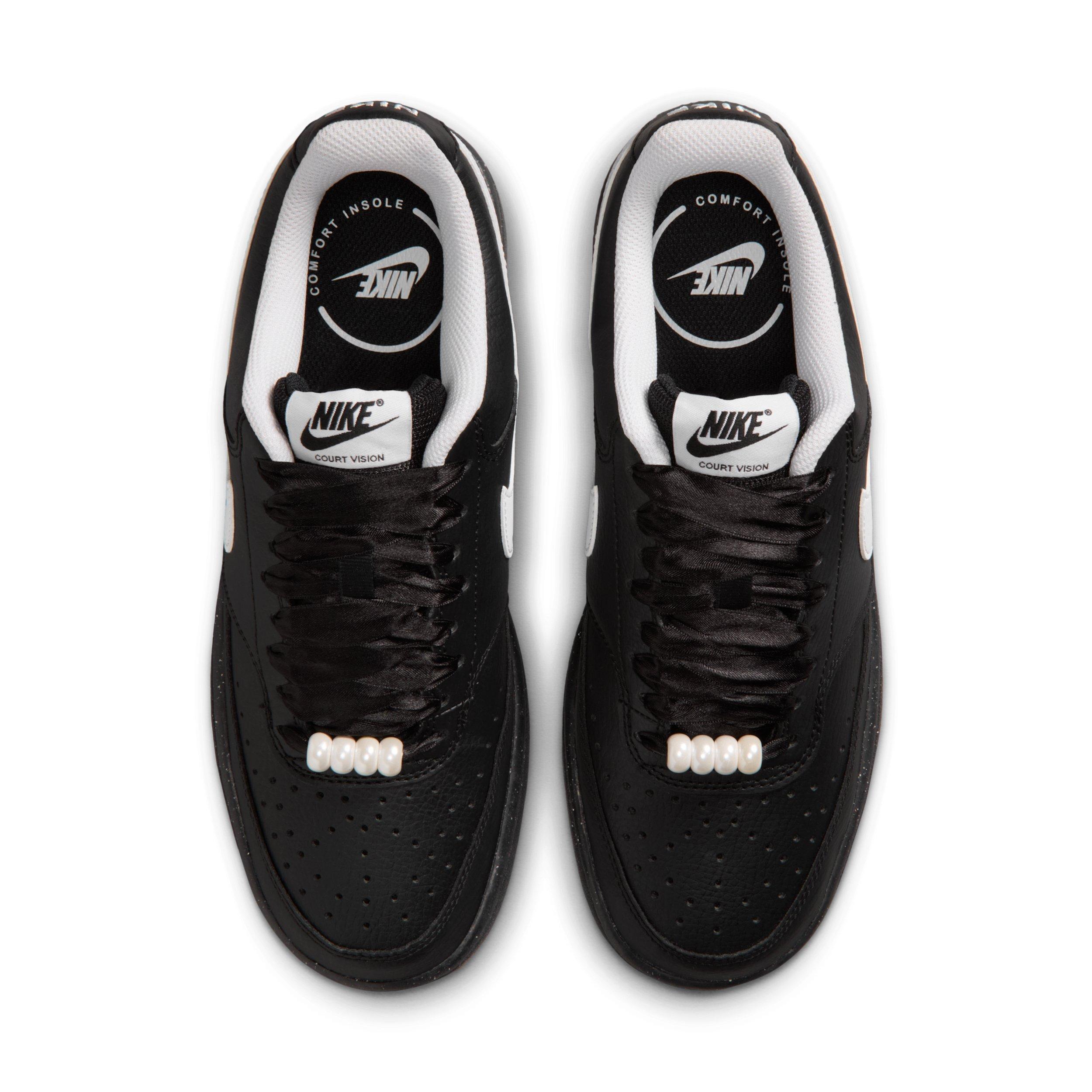 Nike Court Vision Low "Black/White" Women's Shoe - BLACK/WHITE