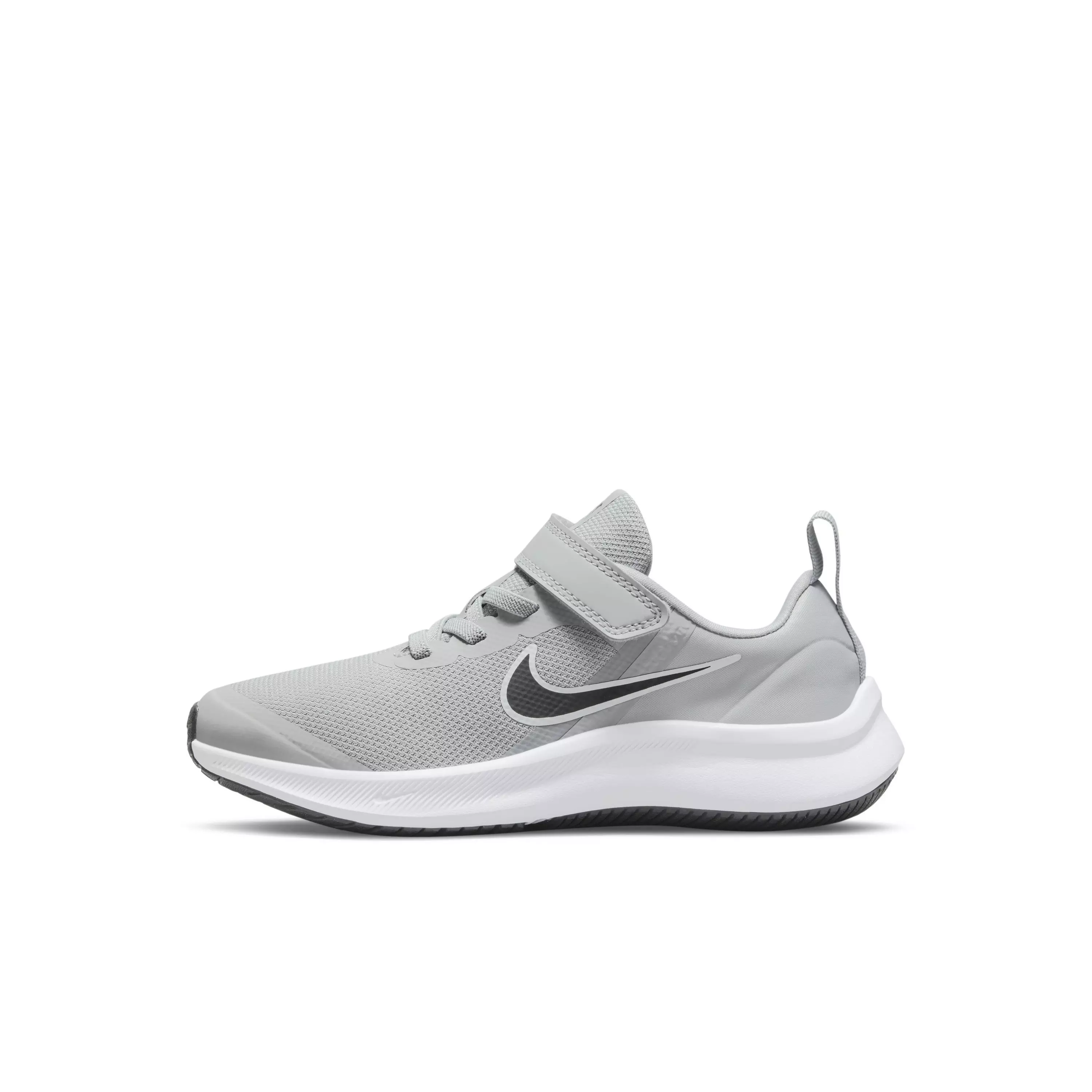 Nike Star Runner 3 "Light Smoke Grey/Black/Smoke Grey" Preschool Boys' Running Shoe - GREY