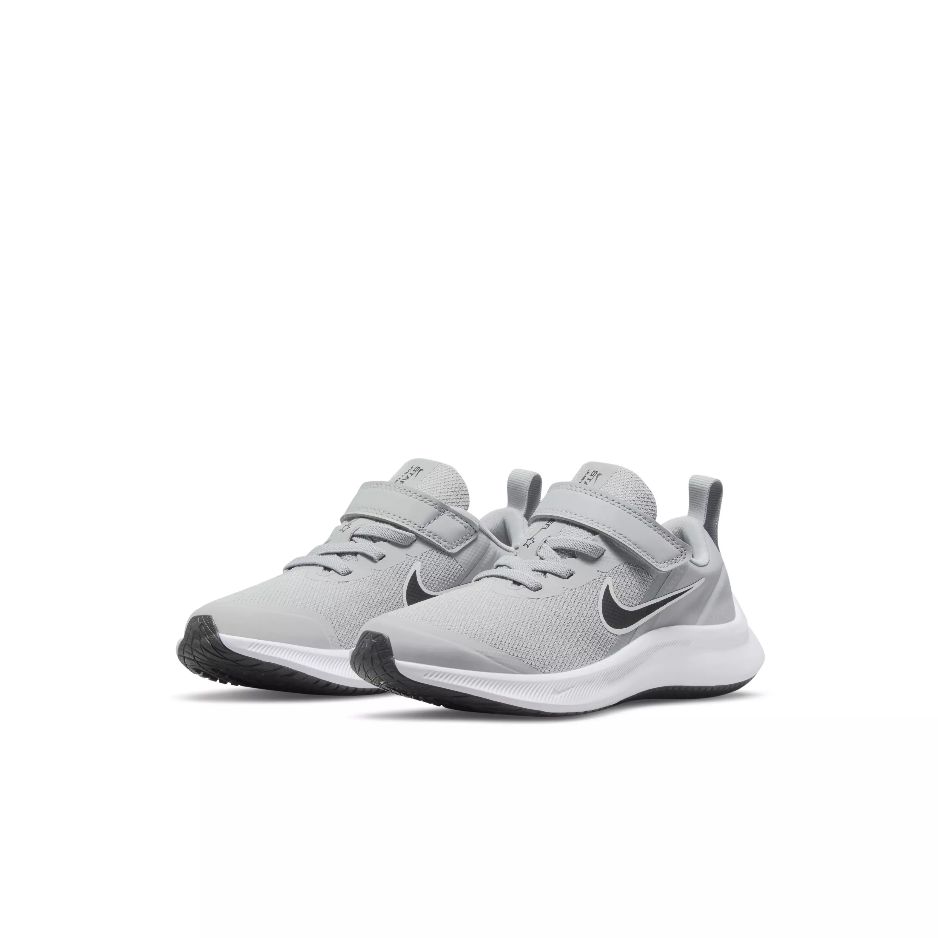Nike Star Runner 3 "Light Smoke Grey/Black/Smoke Grey" Preschool Boys' Running Shoe - GREY