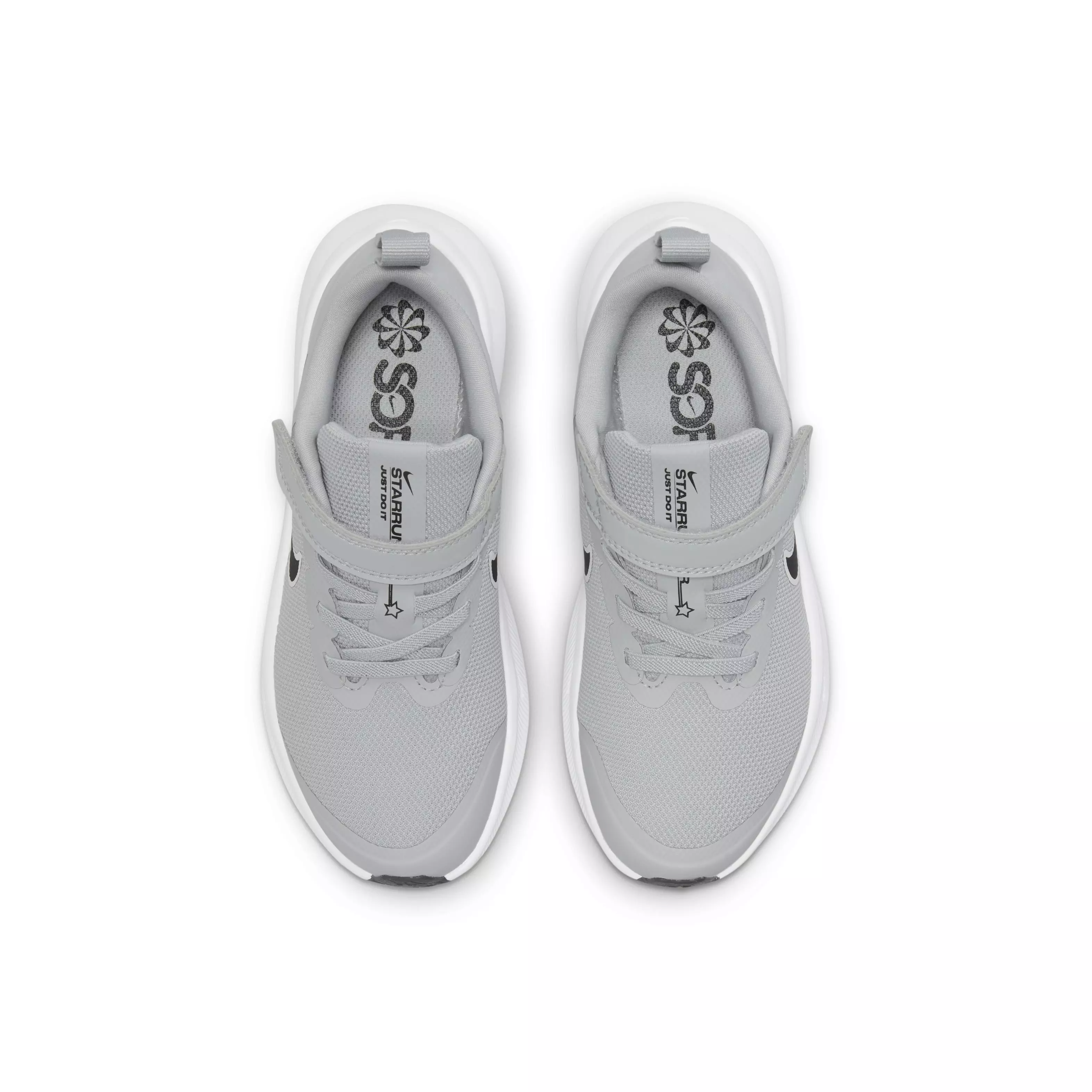 Nike Star Runner 3 "Light Smoke Grey/Black/Smoke Grey" Preschool Boys' Running Shoe - GREY