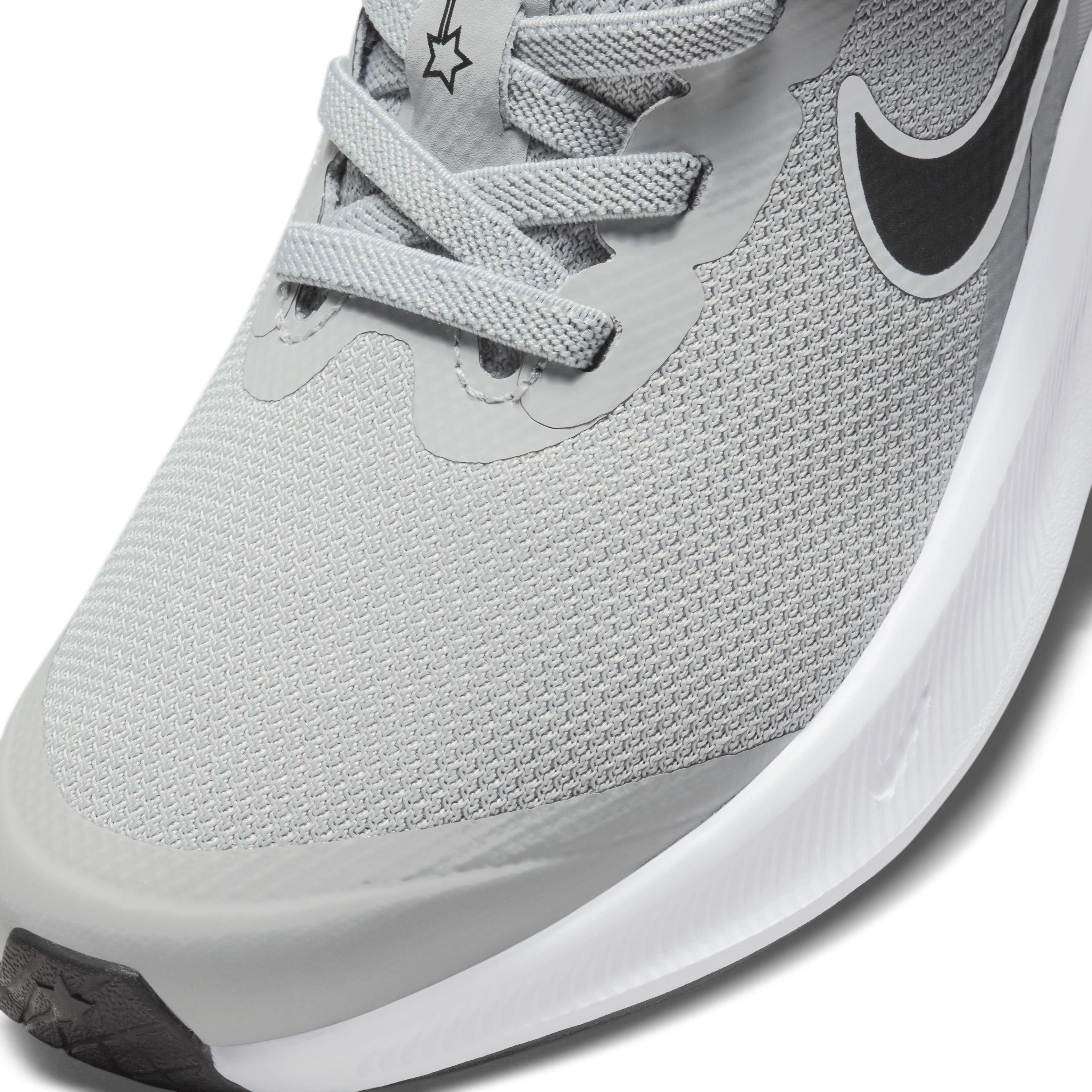 Nike Star Runner 3 "Light Smoke Grey/Black/Smoke Grey" Preschool Boys' Running Shoe - GREY Thumbnail View 7