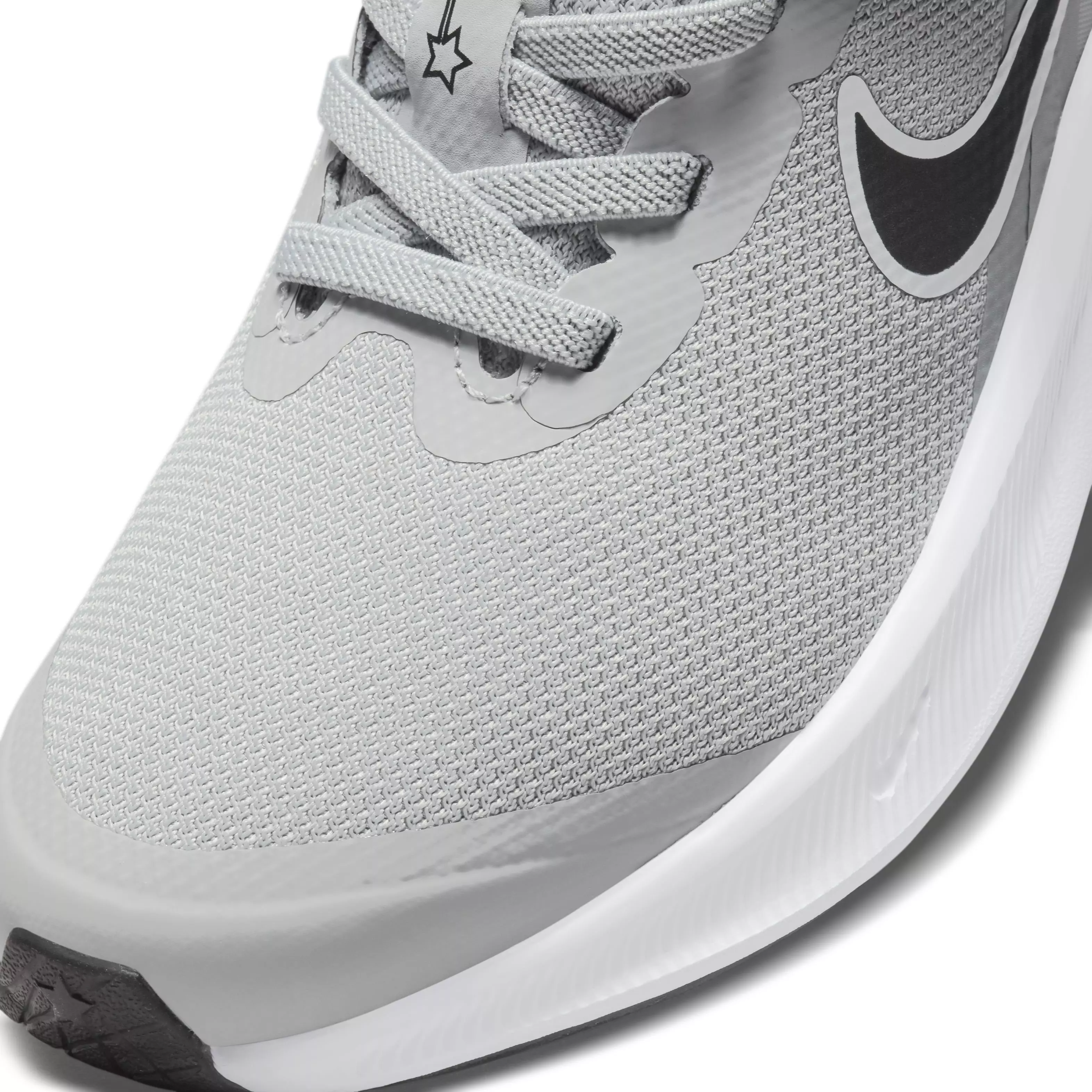 Nike Star Runner 3 "Light Smoke Grey/Black/Smoke Grey" Preschool Boys' Running Shoe - GREY