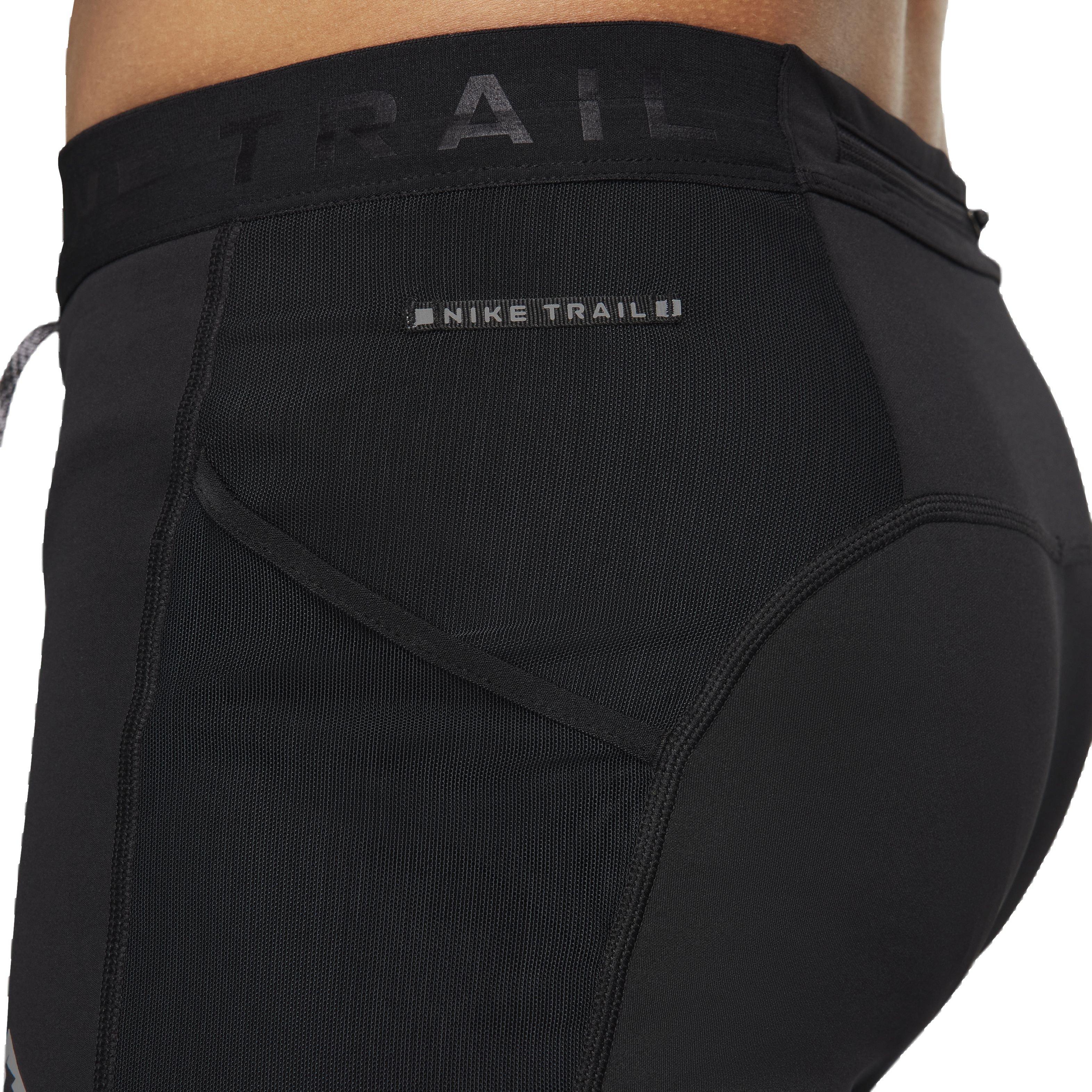 Nike Men's Lunar Ray Winterized Running Tights - Black - BLACK Thumbnail View 4