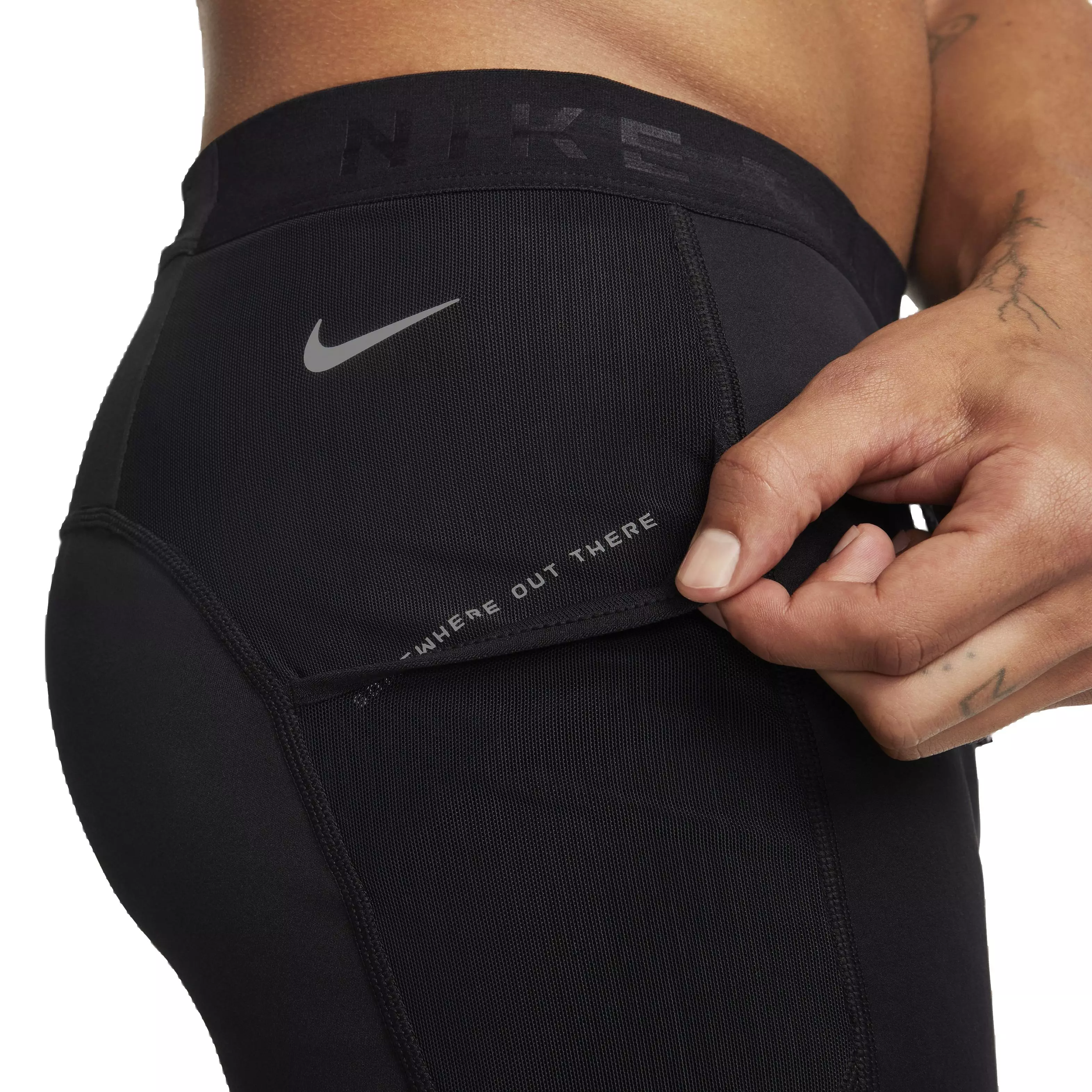 Nike Men's Lunar Ray Winterized Running Tights - Black - BLACK