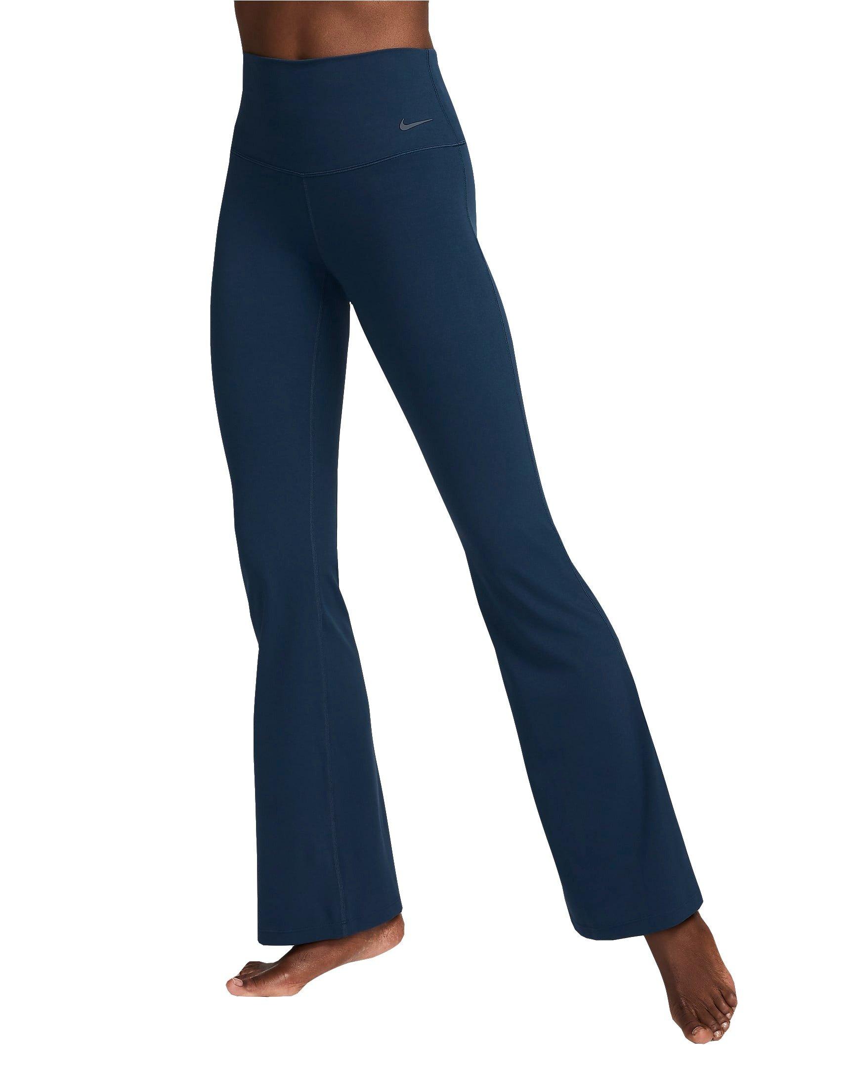 Nike Women's Zenvy High-Waisted Flared Leggings - BLUE Thumbnail View 1