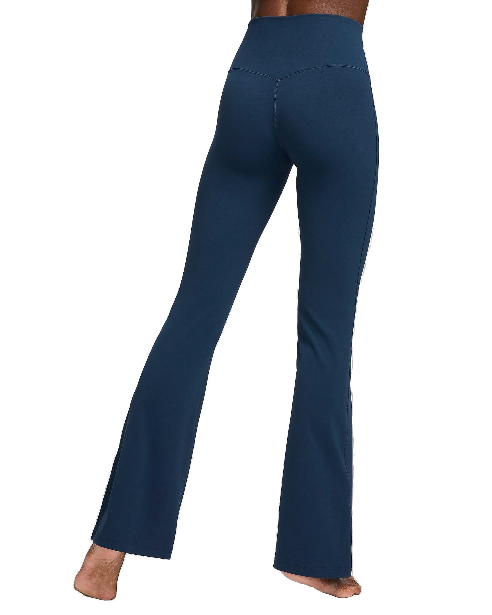 Nike Women's Zenvy High-Waisted Flared Leggings - BLUE Thumbnail View 2