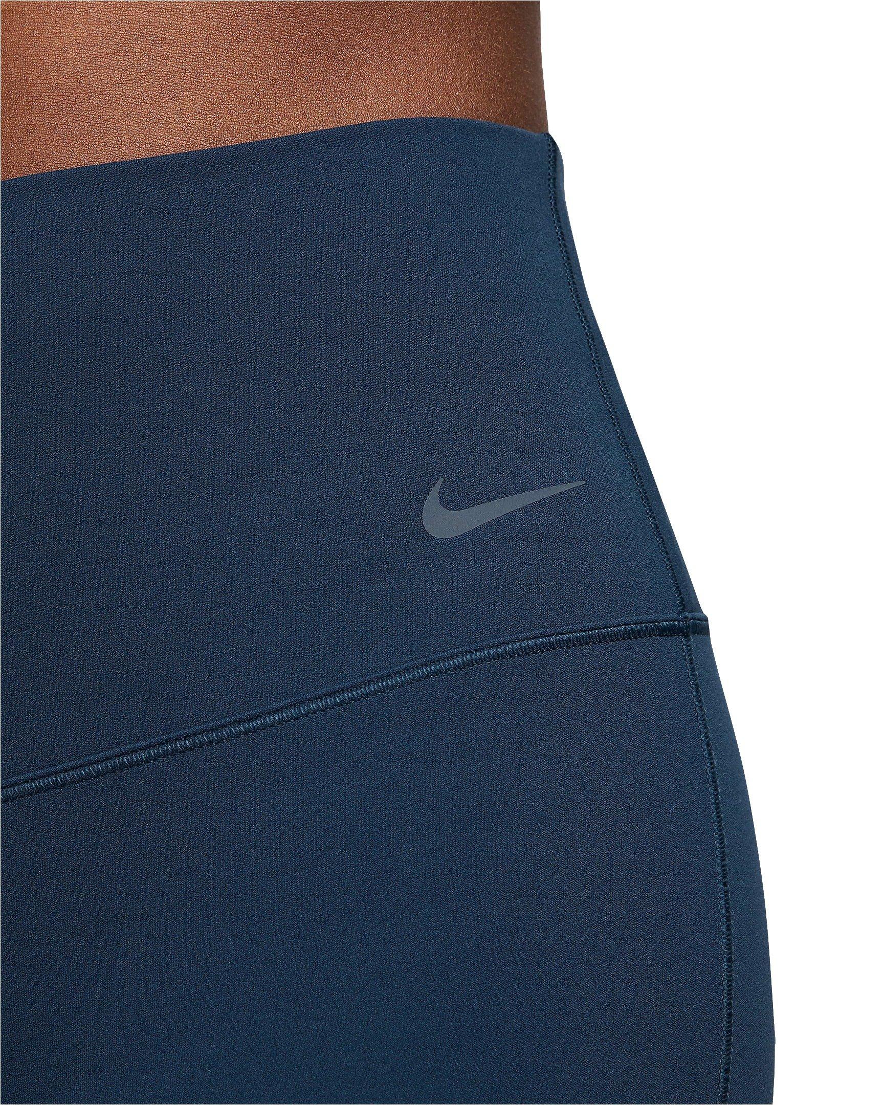 Nike Women's Zenvy High-Waisted Flared Leggings - BLUE Thumbnail View 4