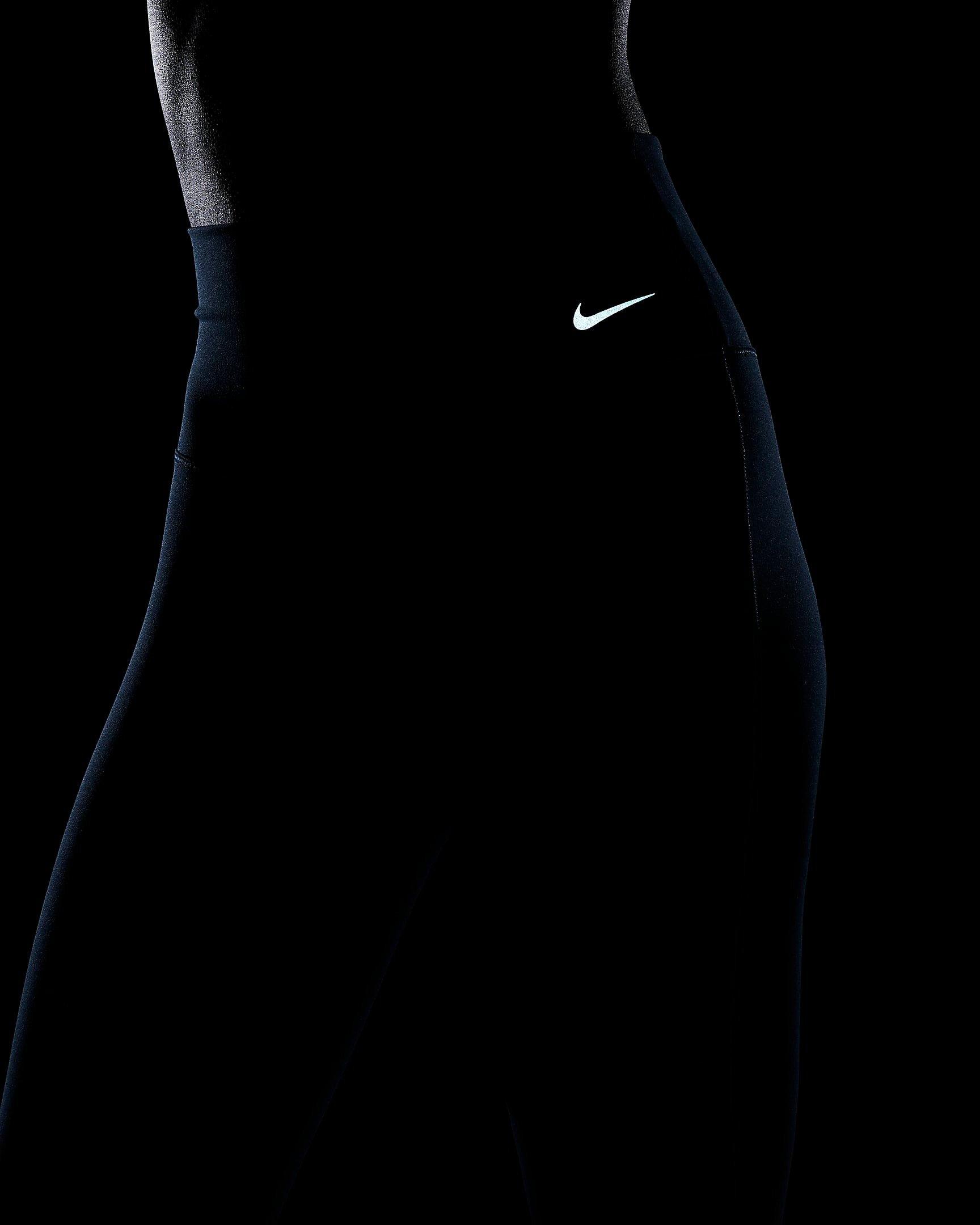 Nike Women's Zenvy High-Waisted Flared Leggings - BLUE Thumbnail View 8