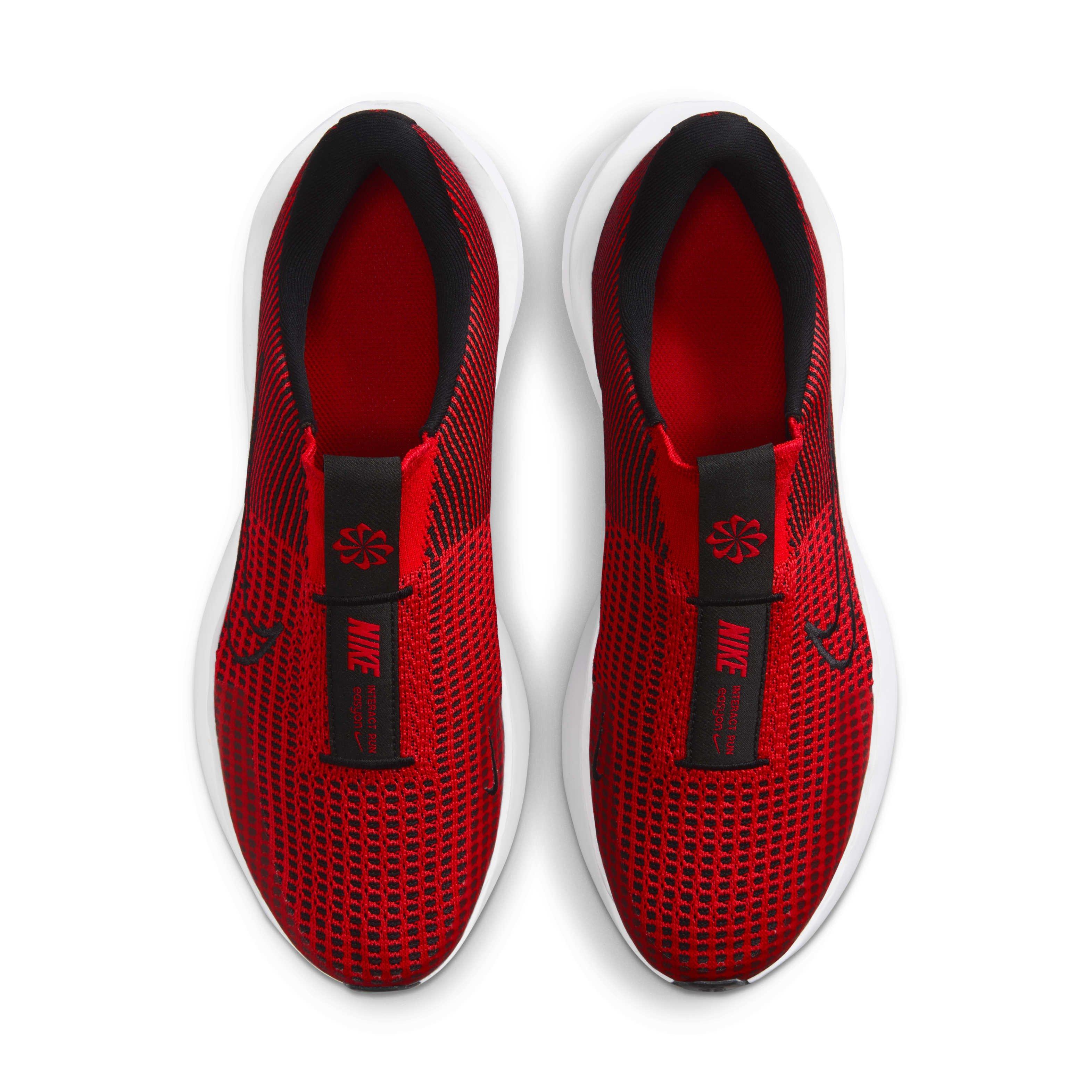 Nike Interact Run EasyOn "University Red/White/Black" Men's Running Shoe - RED/WHITE/BLACK Thumbnail View 4