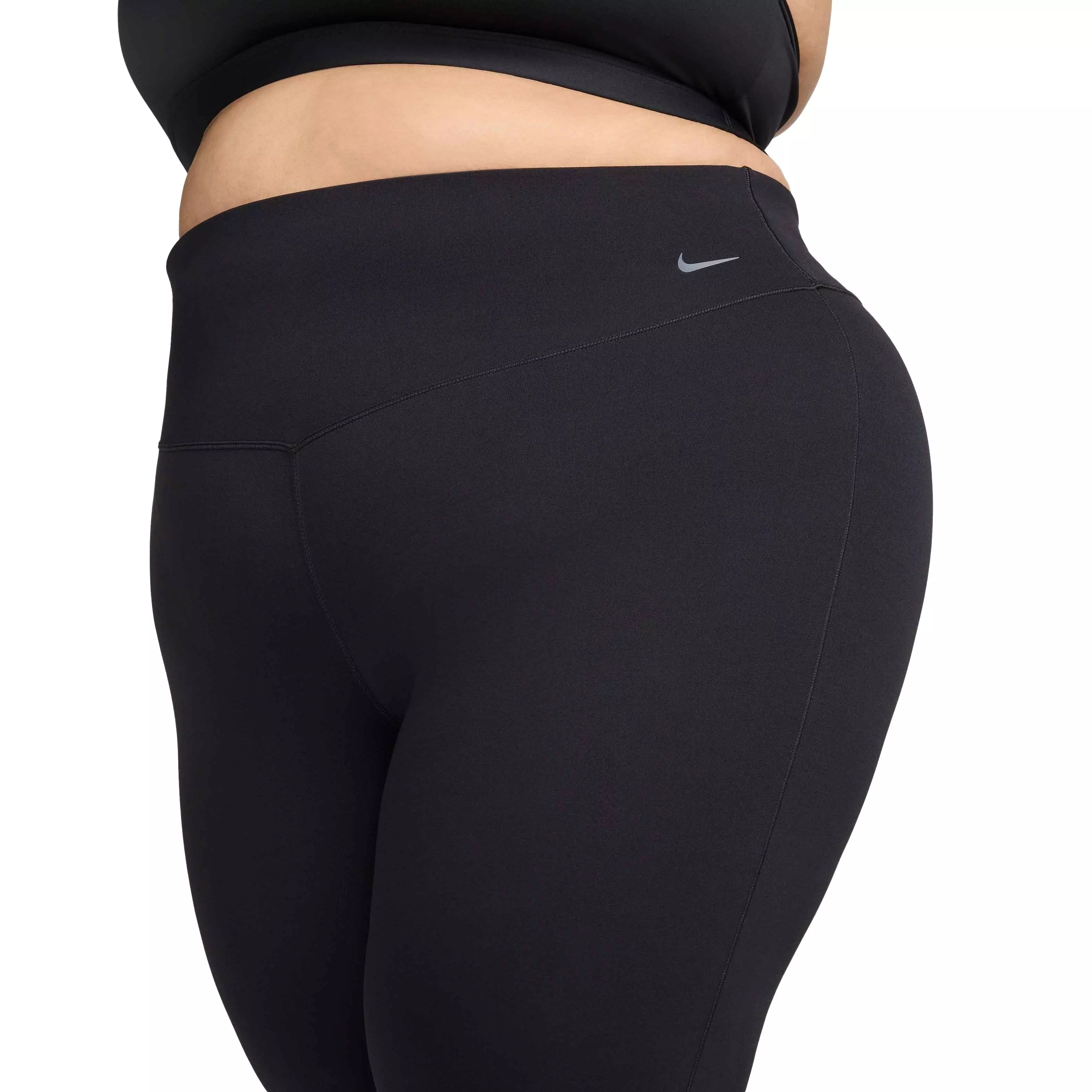 Nike Women's Zenvy High Waisted Flared Leggings - BLACK