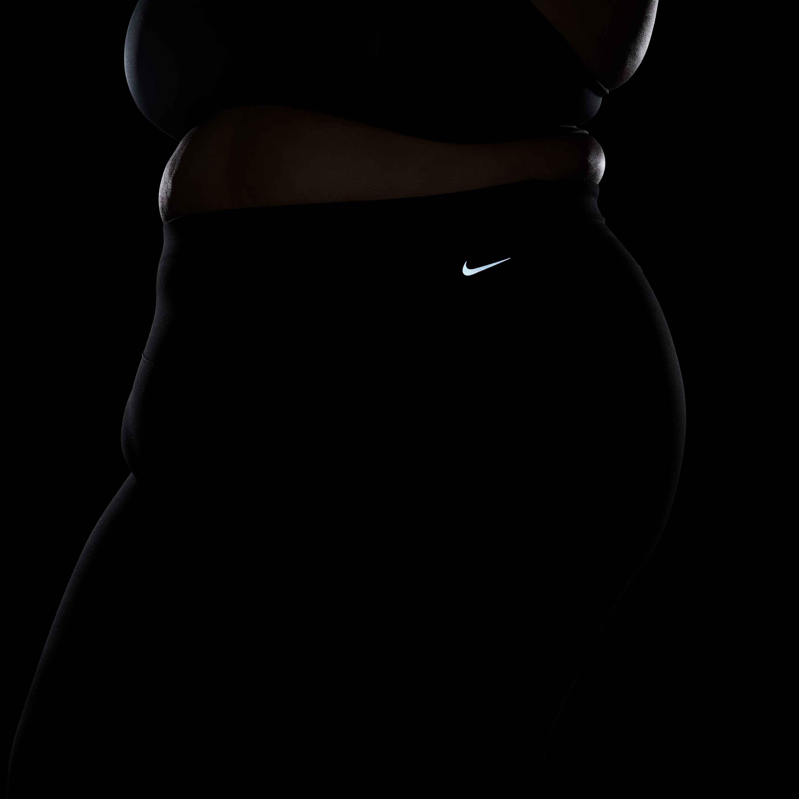 Nike Women's Zenvy High Waisted Flared Leggings - BLACK Thumbnail View 8