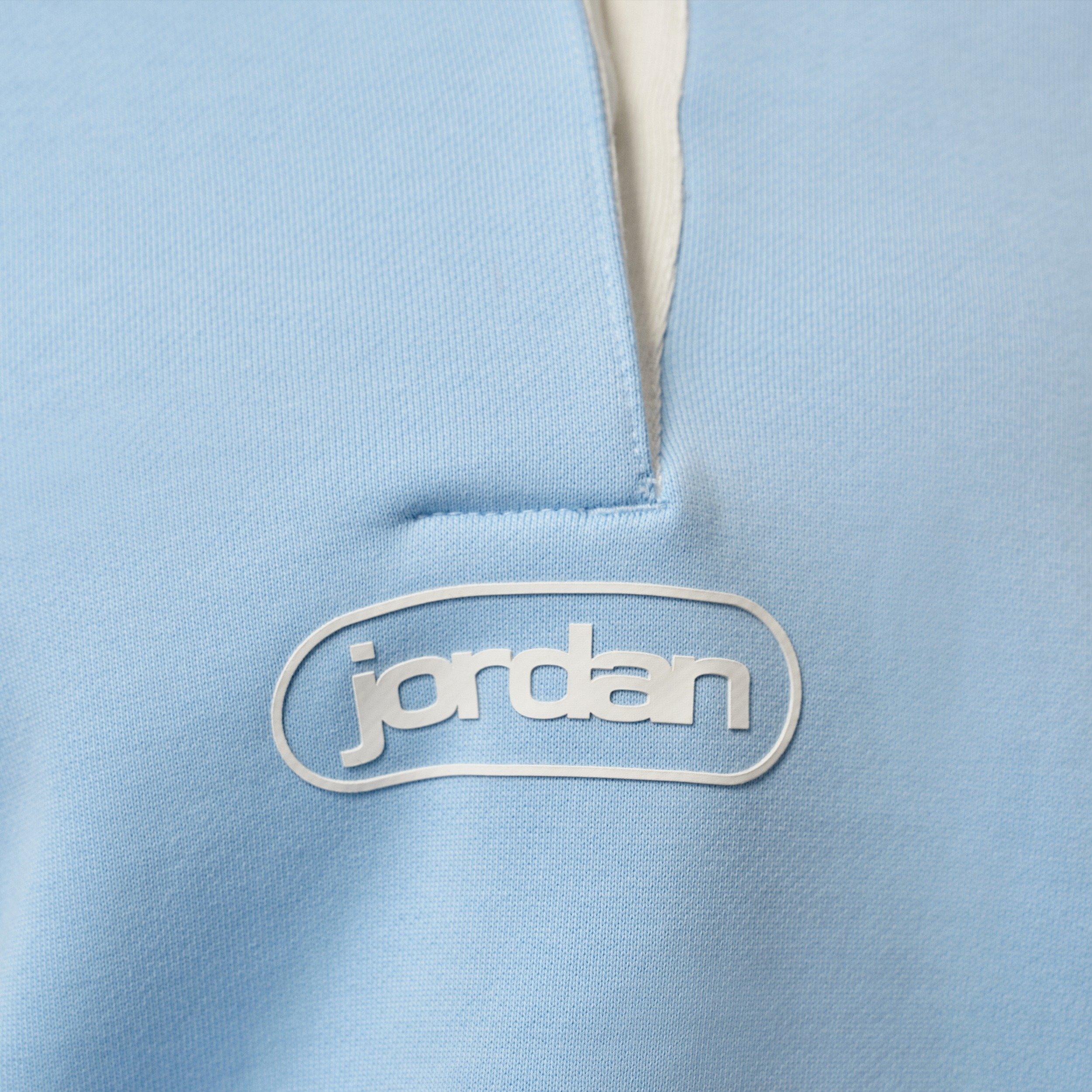 Jordan Women's Flight Fleece Rugby Top - Blue - BLUE Thumbnail View 4
