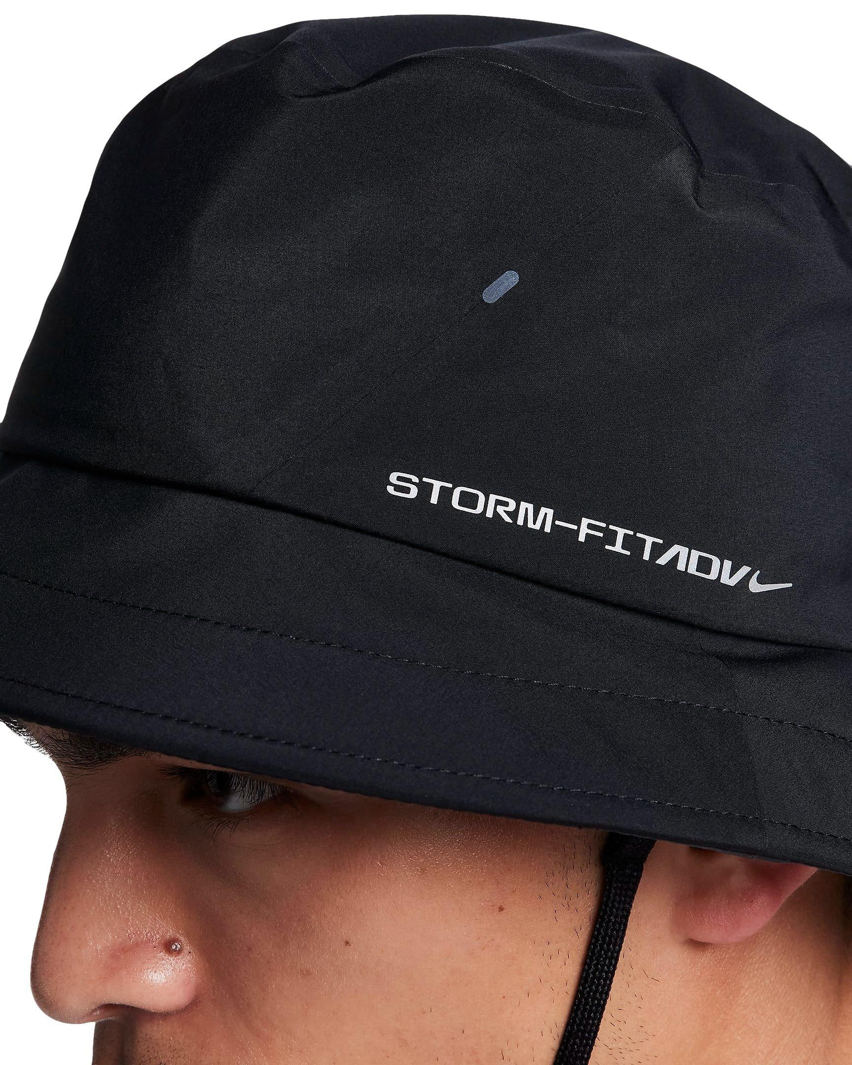 Nike Storm-FIT ADV Apex Bucket Hat - BLACK Thumbnail View 4