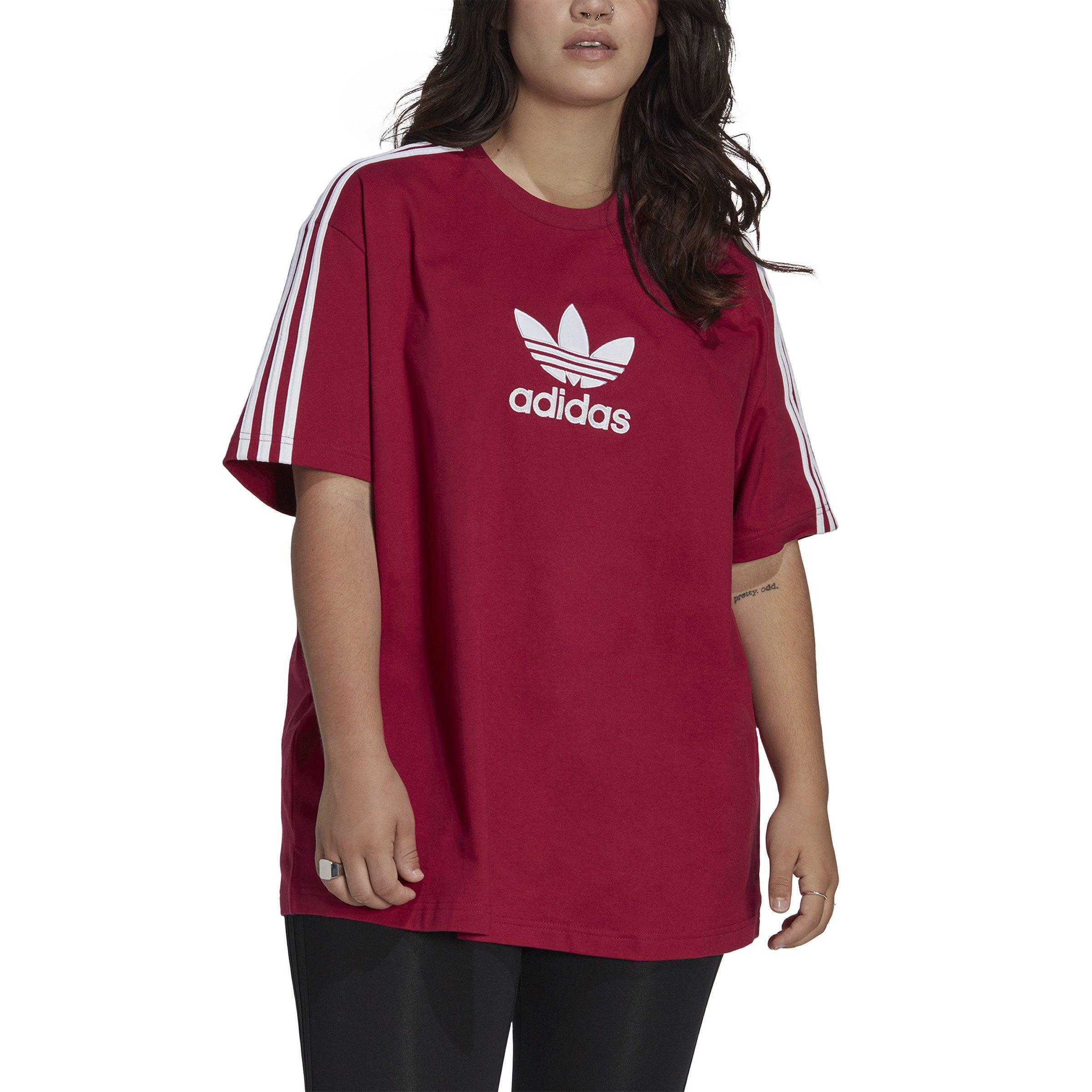 Burgundy hot sale adidas shirt