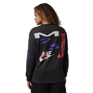 Jordan Women's Flight Oversized Long-Sleeve T-Shirt -Black