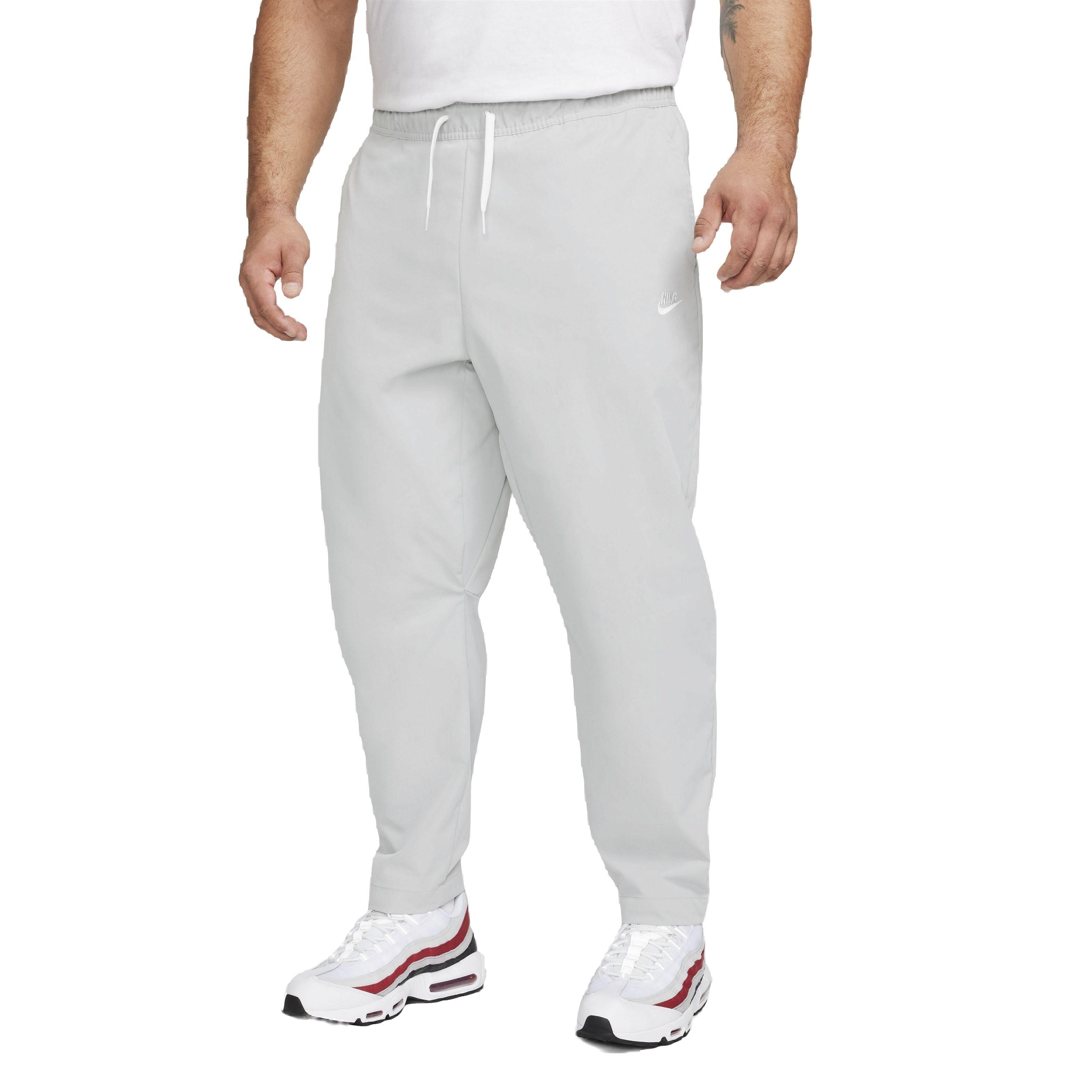 Nike Men's Club Woven Tapered Leg Pants - Grey - GREY Thumbnail View 7