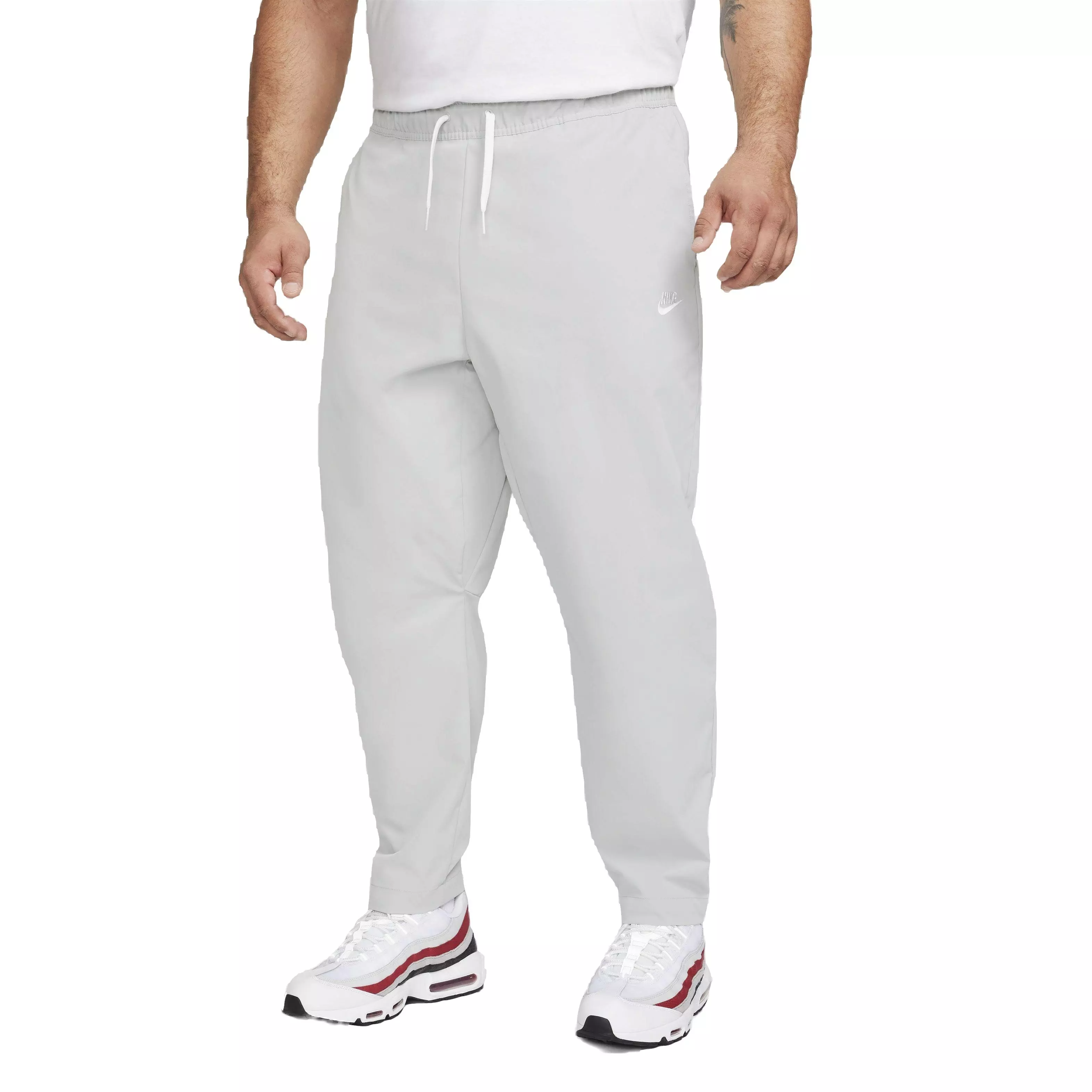 Nike Men's Club Woven Tapered Leg Pants - Grey - GREY